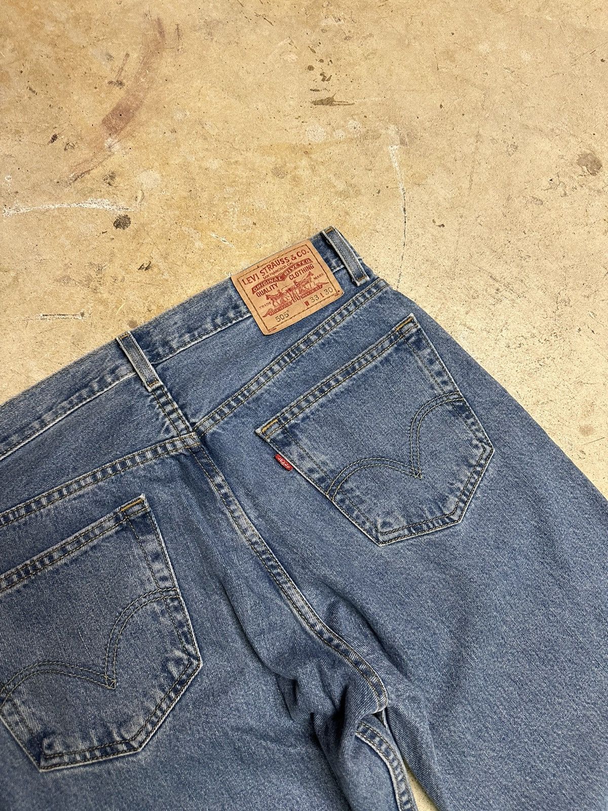 Levi's Vintage Men’s Blue Jeans Pants Levi’s 505 Size US 33 - 7 Thumbnail