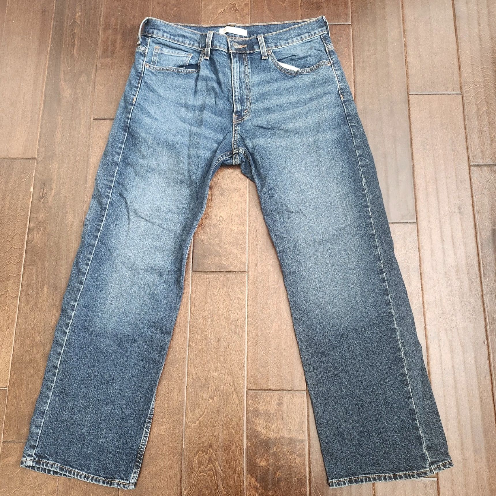 Levi's Levi's Signature Loose Fit Jeans Mens 33x30 Medium Wash Denim Shirt No Size US 33 - 2 Thumbnail
