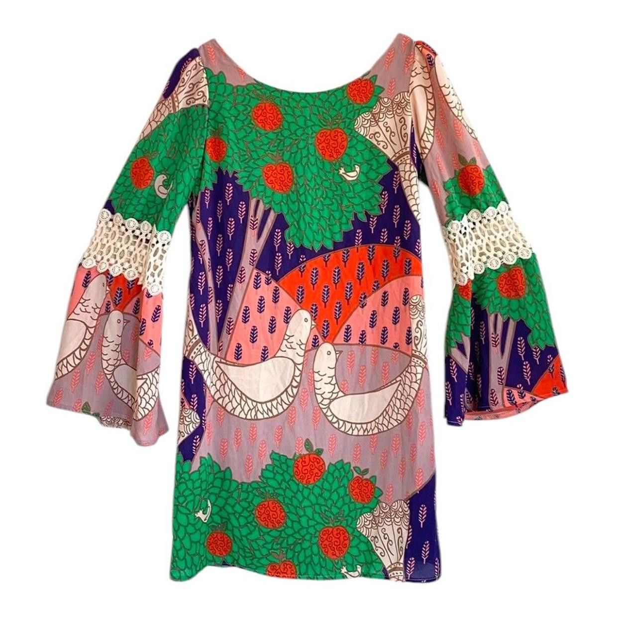 Designer JUDITH MARCH VINTAGE BOHO DRESS LONG SLEEVE SMALL BOHO Size S / US 4 / IT 40 - 1 Thumbnail