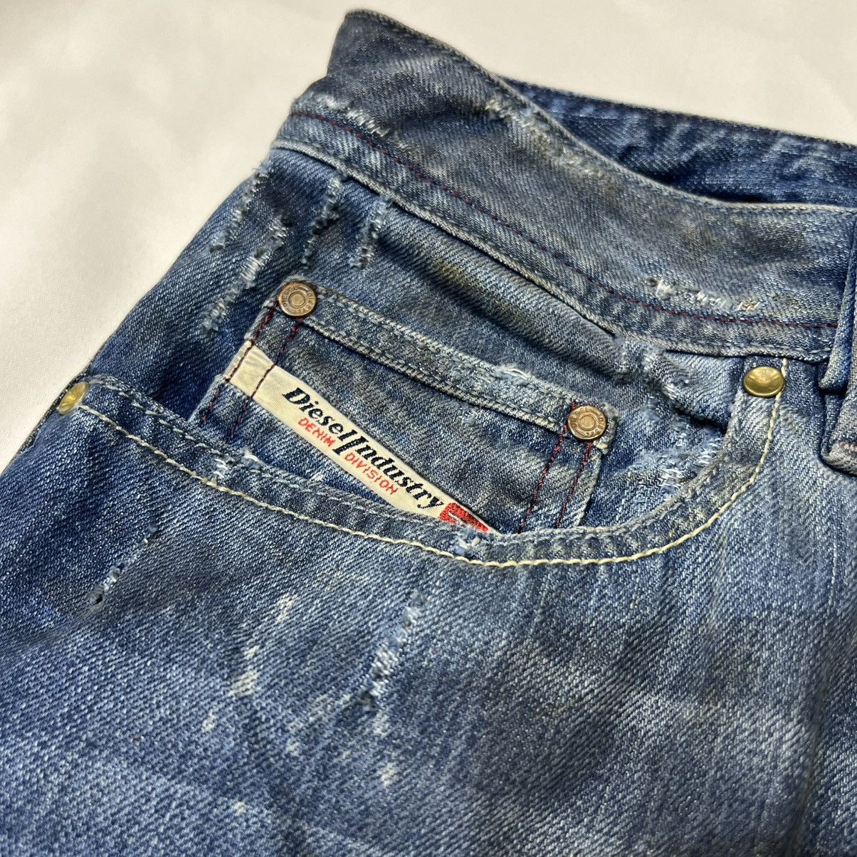 Diesel 00s Diesel Levan Straight Leg Dirty Wash Jeans Size US 30 / EU 46 - 3 Thumbnail