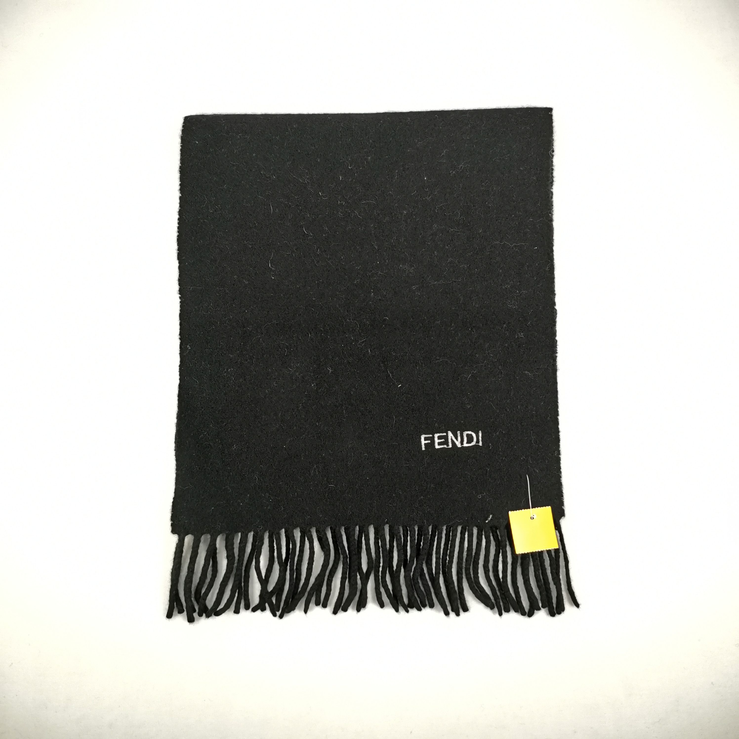 Japanese Brand Vintage FENDI Scarf Muffler Wool Fringe Winter Scarves Size ONE SIZE - 3 Thumbnail