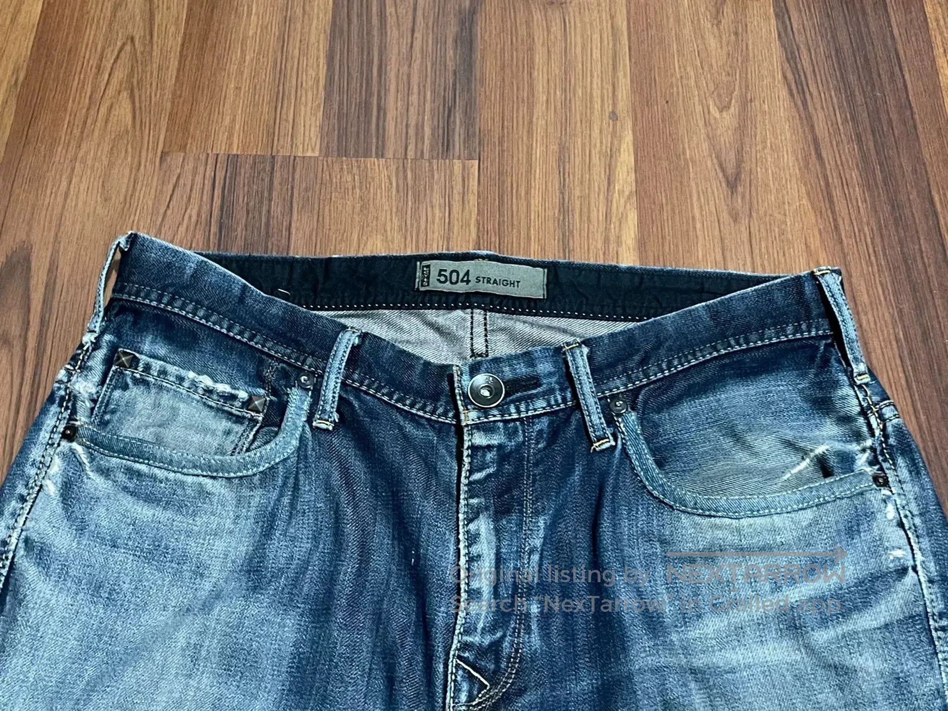 Levi's Vintage Clothing Levi's 504 LVC Japanese Wash Patch Jeans. Size US 28 / EU 44 - 8 Thumbnail