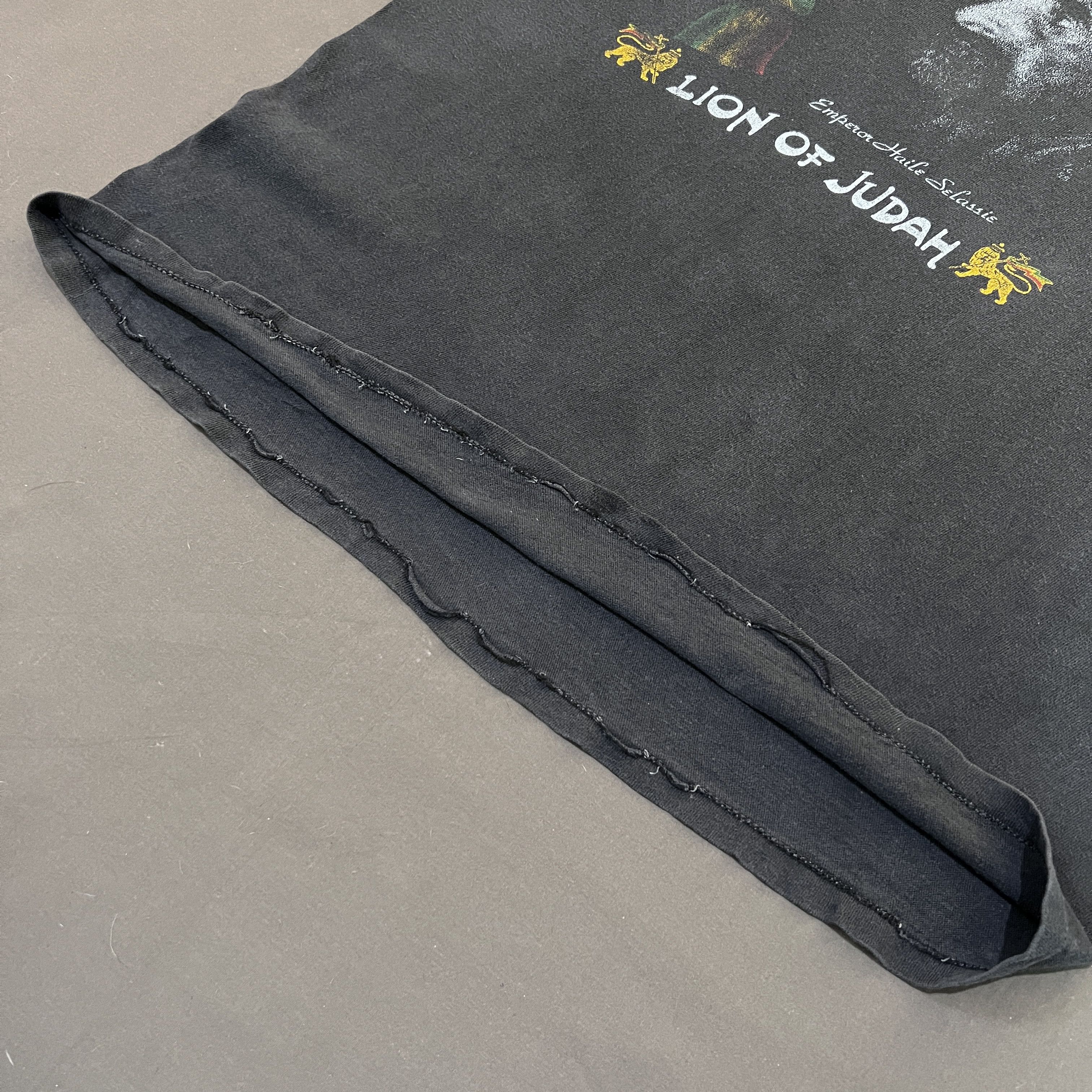 Bob Marley Vintage 90s Emperor Haile Selassie Lion of Judah Faded Size US L / EU 52-54 / 3 - 9 Thumbnail