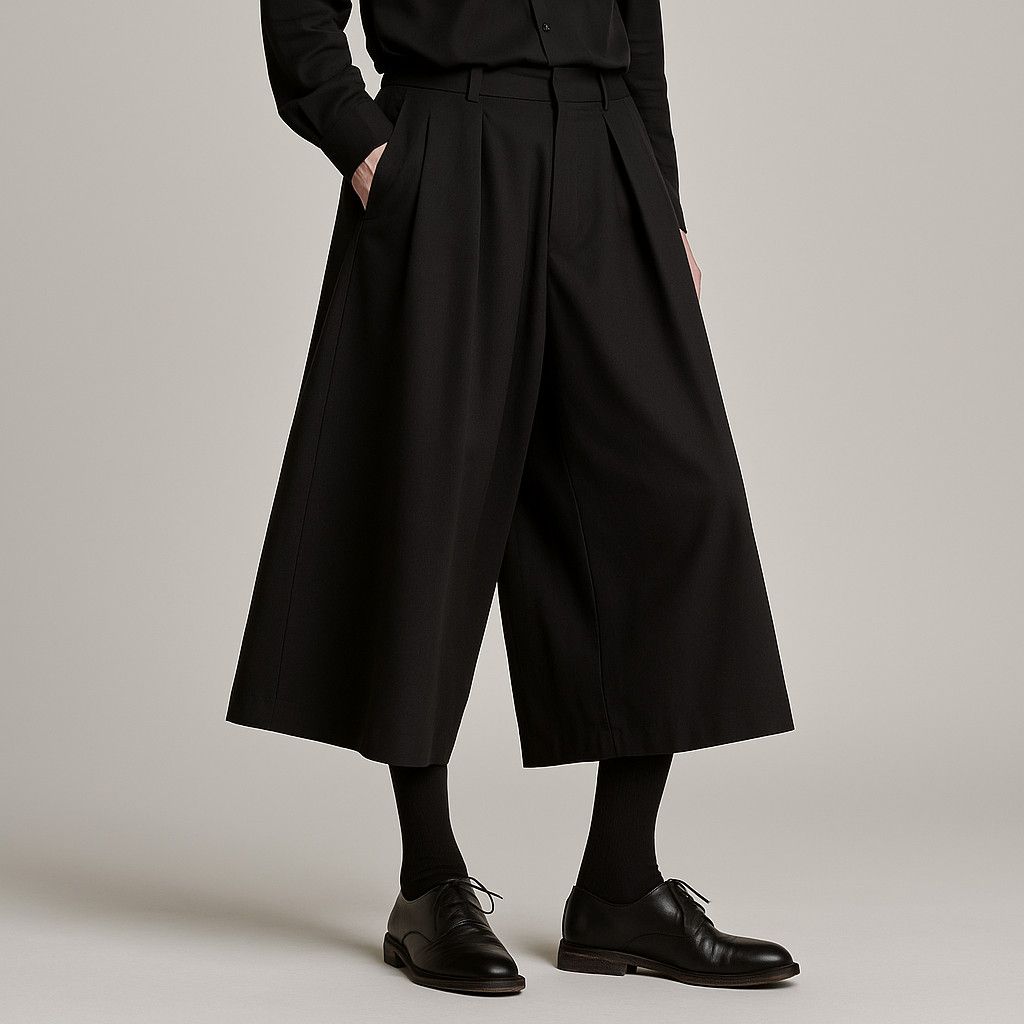 Other Japanese Hakama Pants Unisex Wide Leg Trousers Size US 34 / EU 50 - 5 Thumbnail