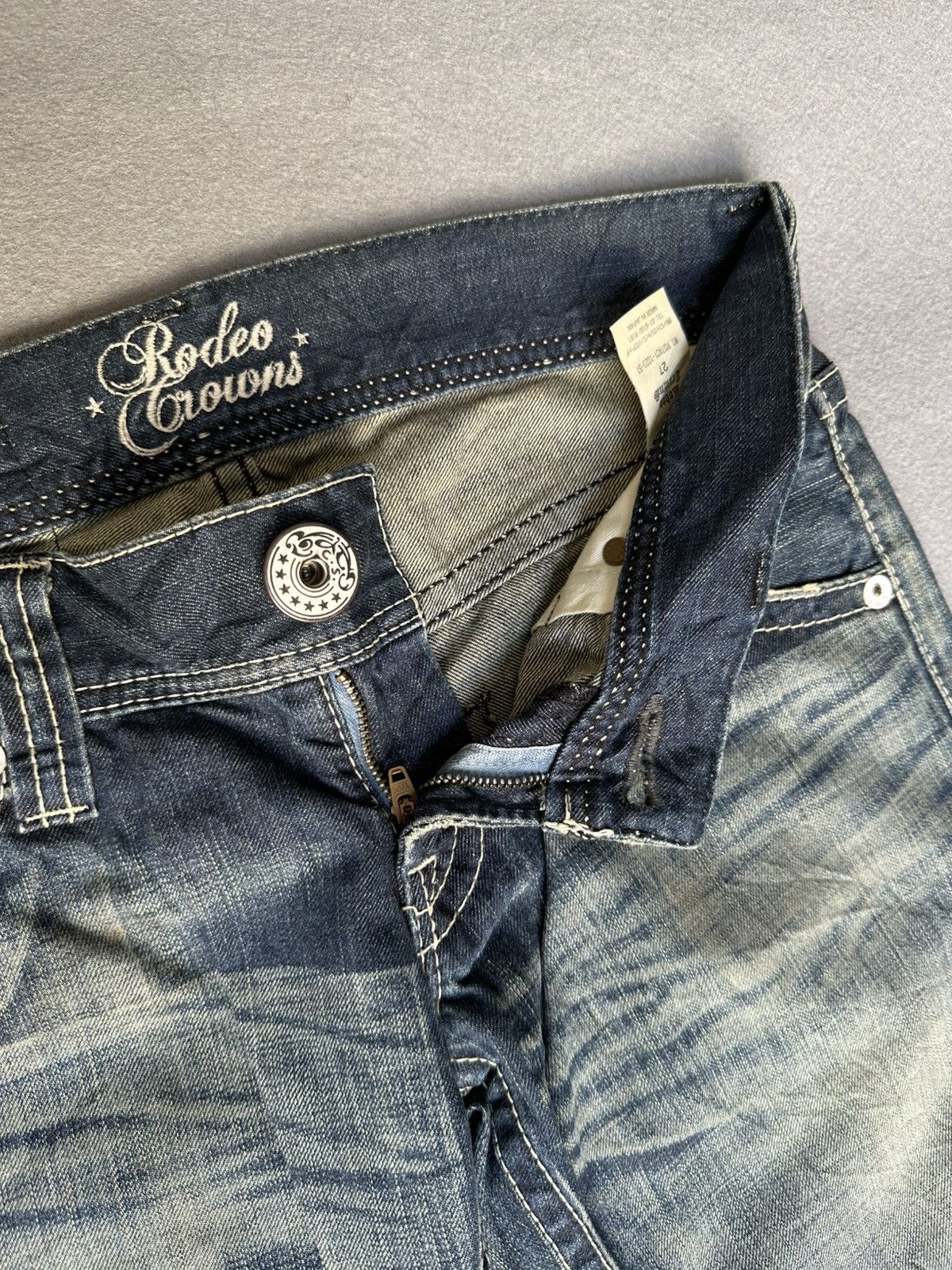 Japanese Brand FLARE Rodeo Crown Japan Low Rise Denim Size US 30 / EU 46 - 13 Thumbnail