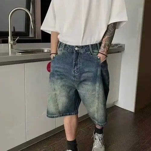 Japanese Brand × Jean Blue Casual Vintage Washed Denim Shorts Size US 32 / EU 48 - 2 Thumbnail