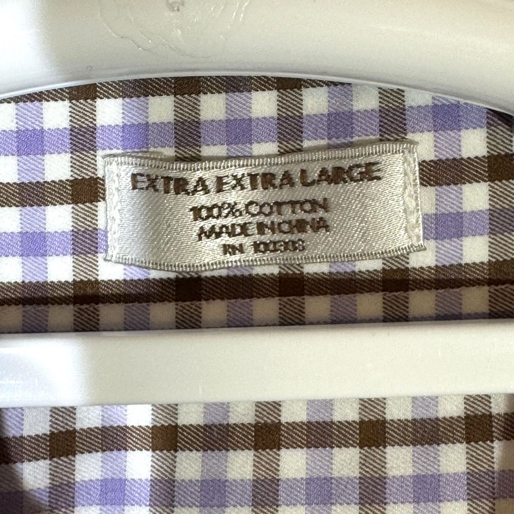 Peter Millar VINTAGE Peter Millar Shirt Mens 2XL Purple Brown Check Plaid Button Down Short Sleeve Size US XXL / EU 58 / 5 - 7 Thumbnail