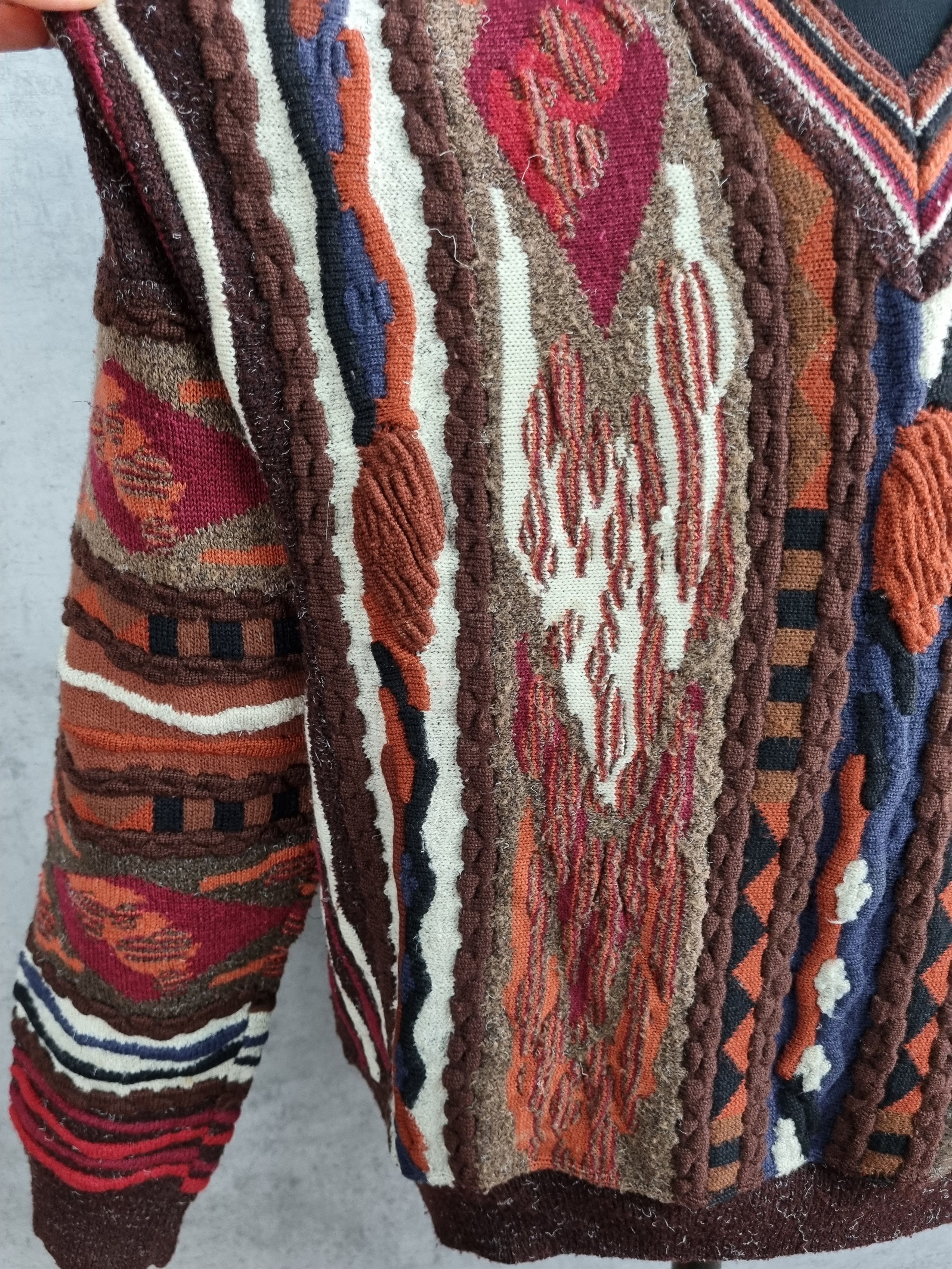 Vintage Baffo Coogi Knitted Sweater Carlo Colucci Style Size US L / EU 52-54 / 3 - 14 Thumbnail