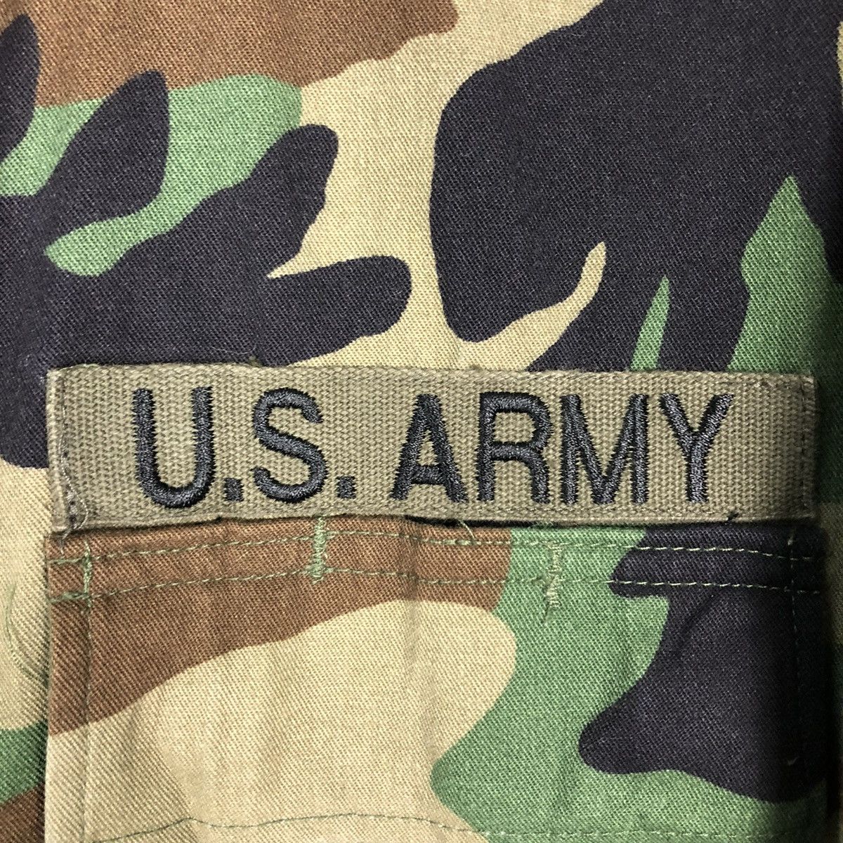 Vintage 🔥Vintage Cropped Chore Camoflouge Jacket US Army Size US S / EU 44-46 / 1 - 18 Thumbnail