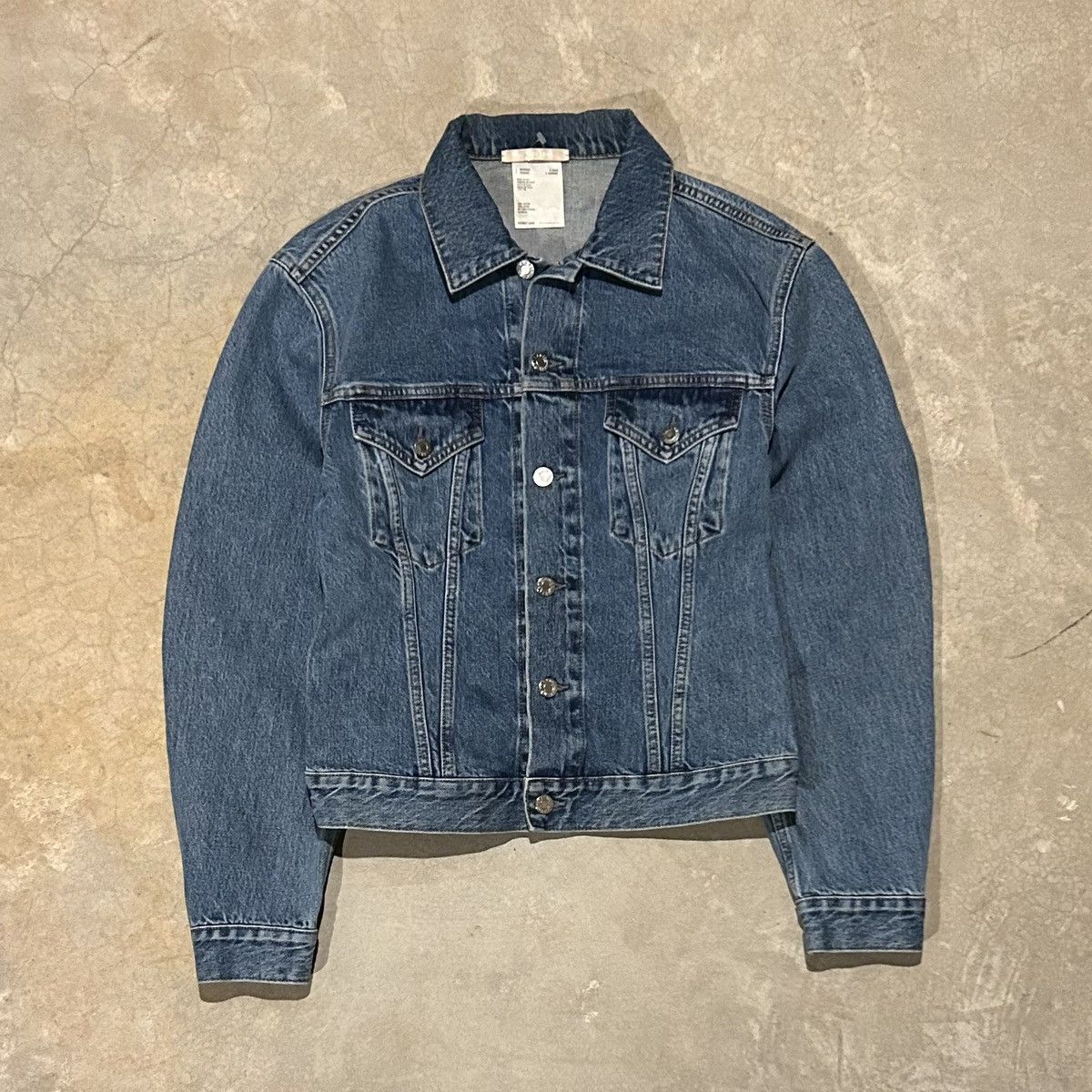 Helmut Lang Early 2000 Embroidered Denim 