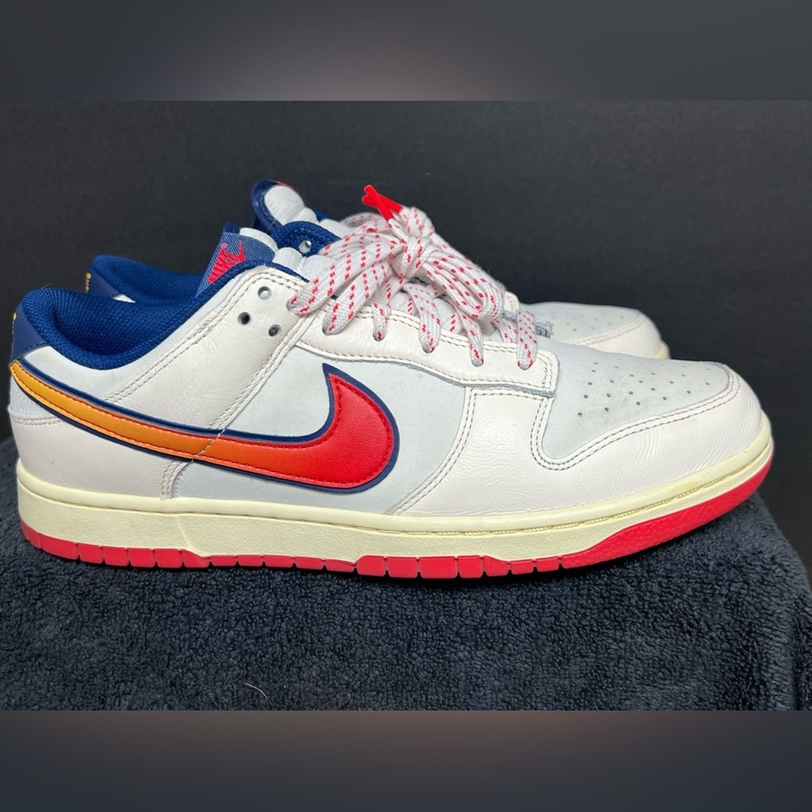 Nike Nike Dunk Low SE Retro Lettering Pale Ivory Crimson Sail Size US 10 / EU 43 - 2 Thumbnail