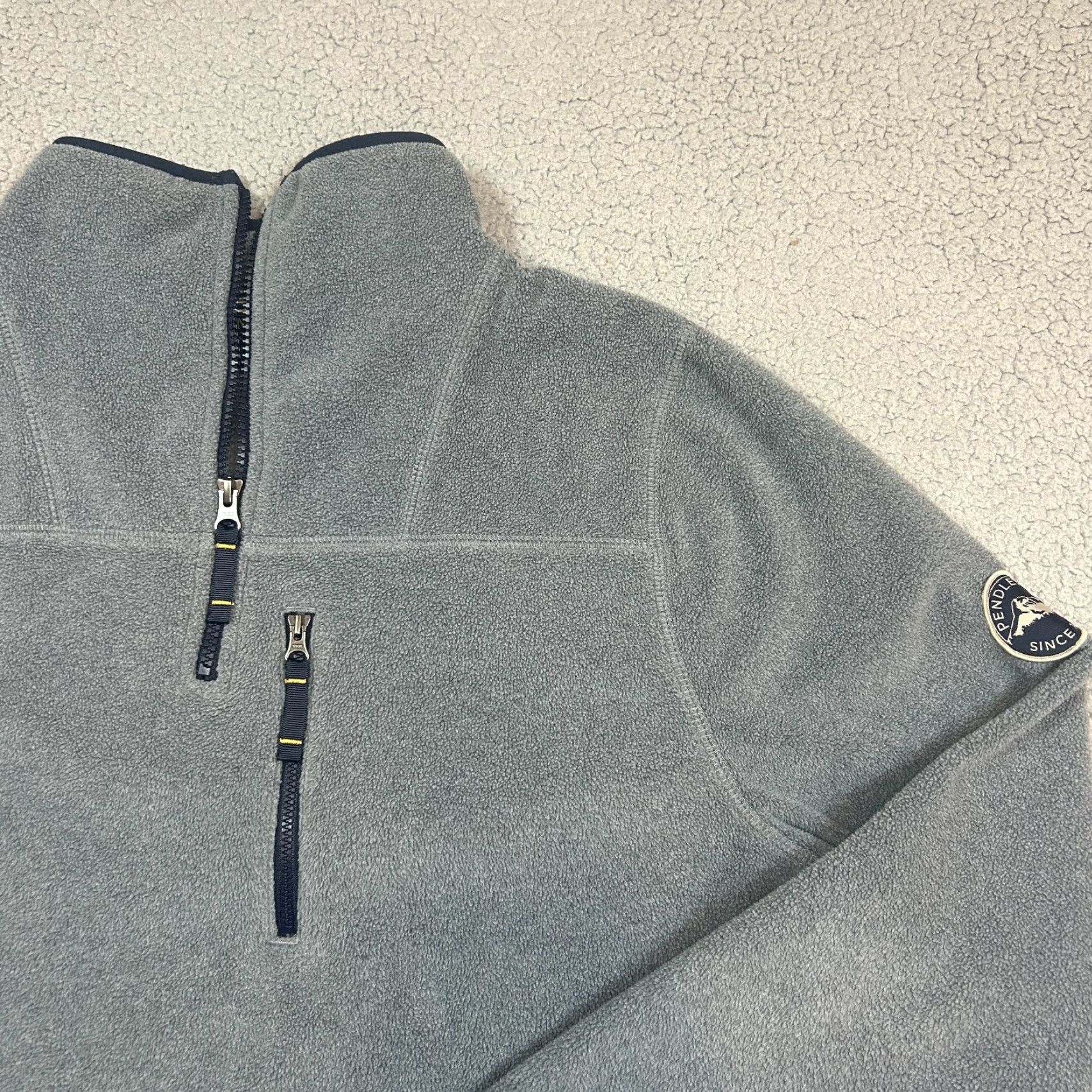 Pendleton Pendleton Mens Jacket Fleece 1/4 Zip Gray Size M Size US M / EU 48-50 / 2 - 2 Thumbnail