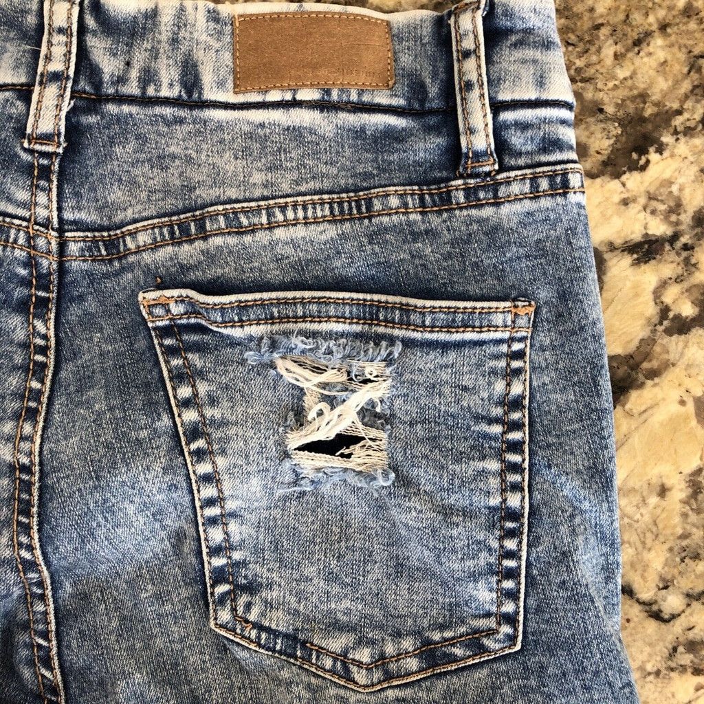 Other Bluenotes Women’s Denim Super High Rise Jegging Rips Grunge Size 26" / US 2 / IT 38 - 10 Thumbnail