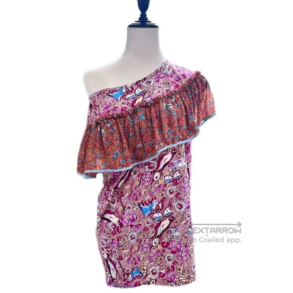 Tsumori Chisato Tsumori Chisato Asymmetric Shoulder Floral Top. Size M / US 6-8 / IT 42-44 - 1 Thumbnail