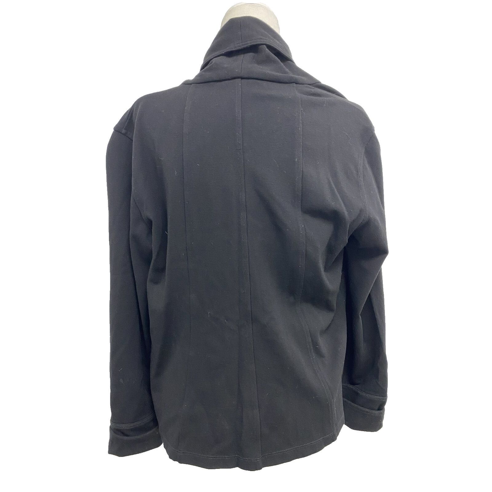 Eileen Fisher Eileen Fisher Women Open Front Jacket Black Size S A000695 Size S / US 4 / IT 40 - 5 Thumbnail