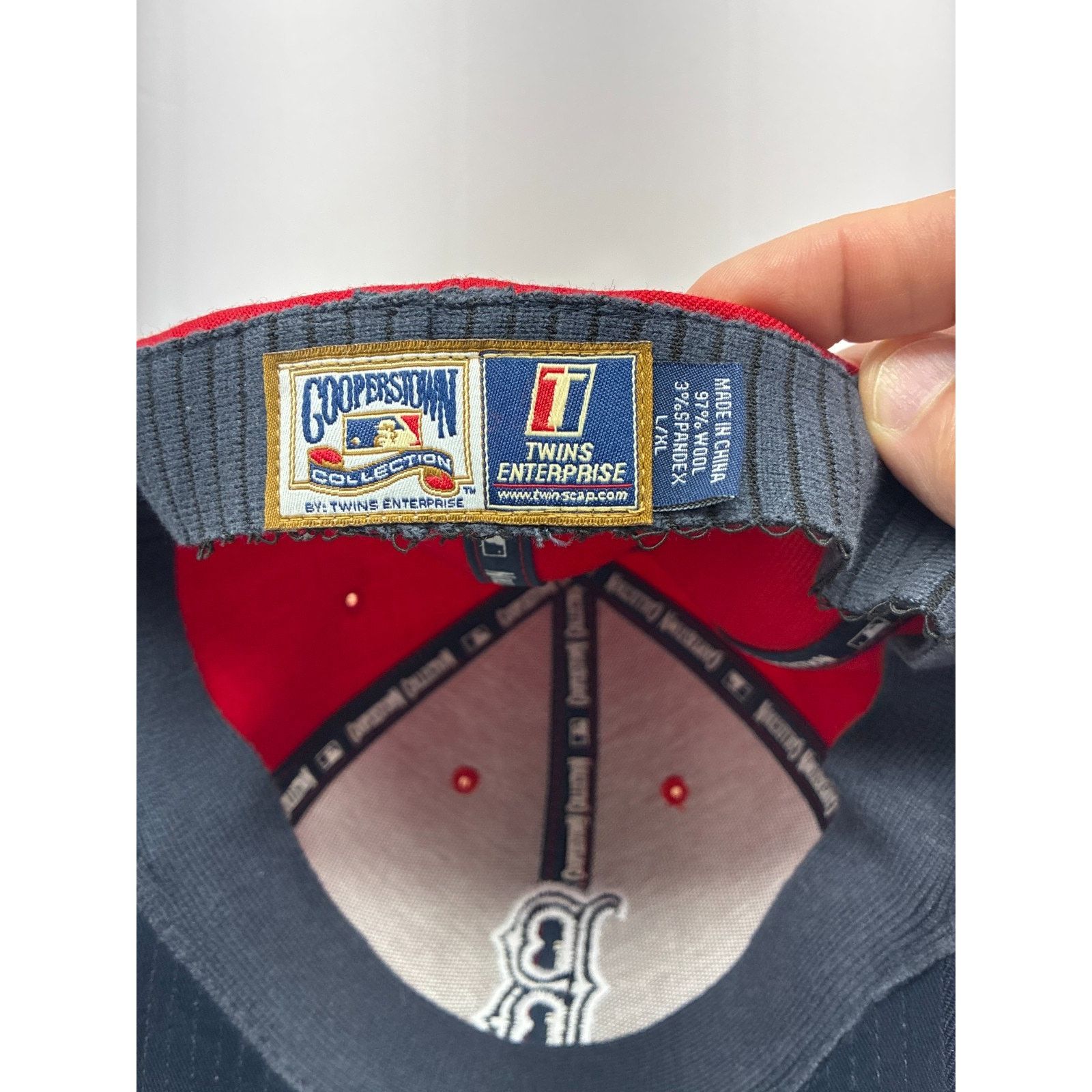 Twins Enterprise Inc. Boston Red Sox Hat Cooperstown Twins Enterprise Fitted 7 Size US L / EU 52-54 / 3 - 11 Thumbnail
