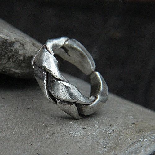 Jewelry Rare Jewelry Rings Open Size Chrome Ring (Size 7-13) Size ONE SIZE - 4 Thumbnail