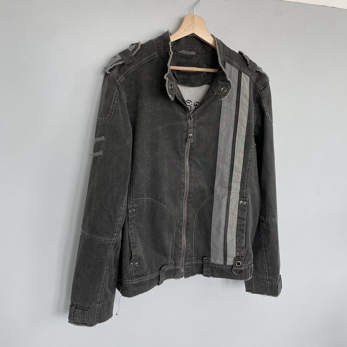 Japanese Brand × Vintage Vintage distressed avantgarde denim jacket style Balenciaga Size US L / EU 52-54 / 3 - 3 Thumbnail
