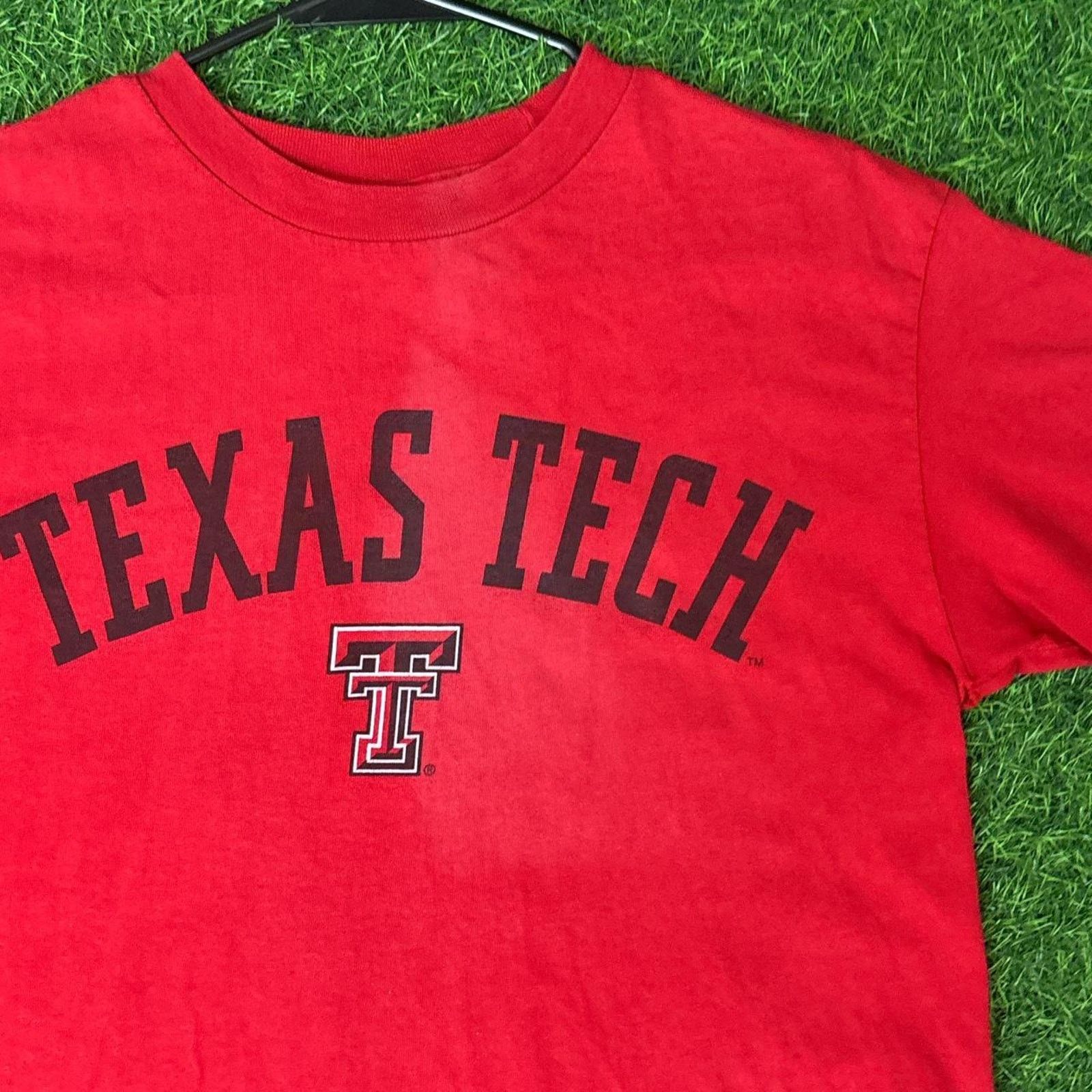 Champs Sport Red Vintage 80’s Texas Tech Champs Sports Graphic Tee Size US S / EU 44-46 / 1 - 3 Thumbnail