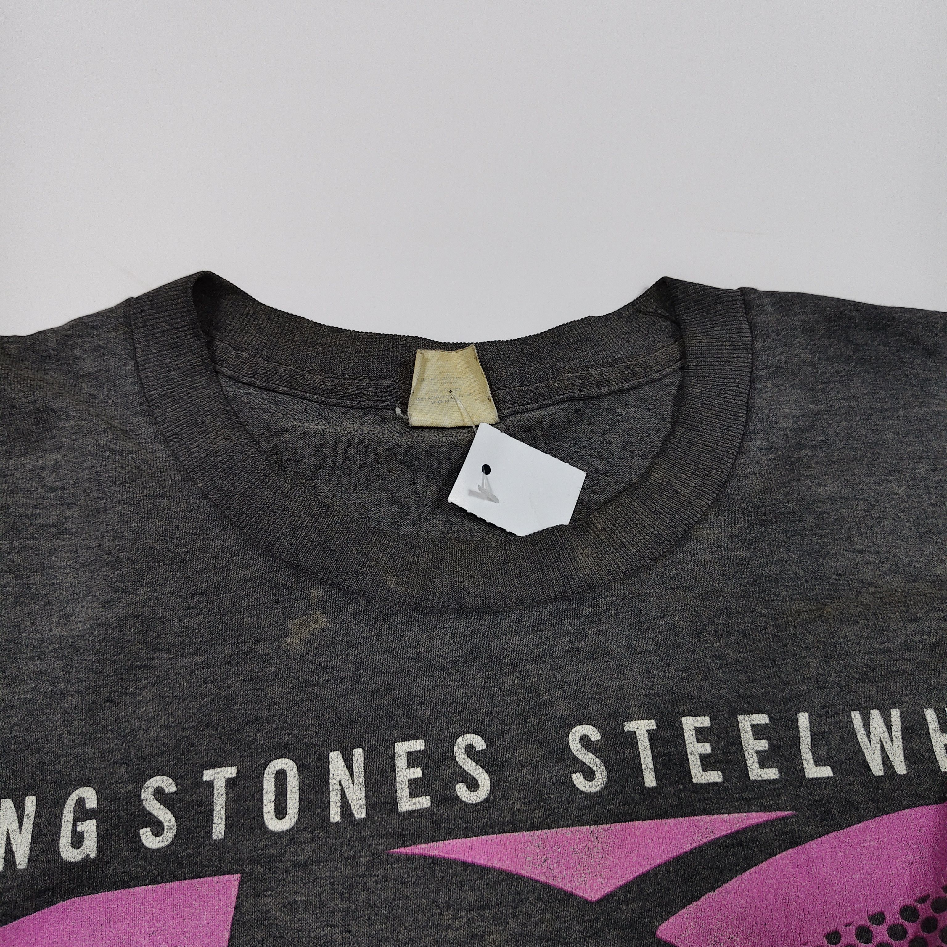 The Rolling Stones 1989 Rolling Stones Steel Wheels The North American Tour #E Size US L / EU 52-54 / 3 - 8 Thumbnail