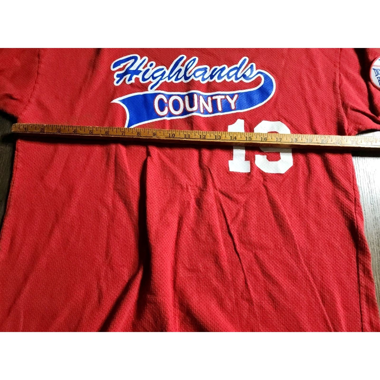 Vintage VINTAGE Highlands County Florida Baseball Jersey Mens XL Red 100% Cotton Jersey Distressed BSA Shirt Size US XL / EU 56 / 4 - 3 Thumbnail