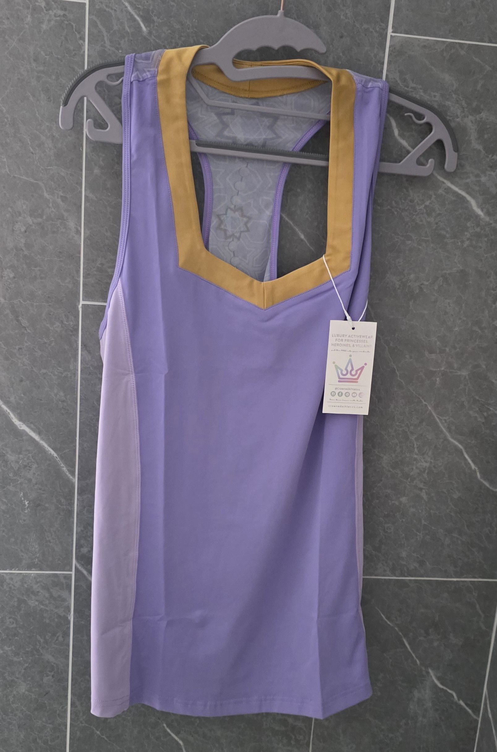 Other NWT Crowned Athletics Arabian Nights Purple Flow Tank Top M Size M / US 6-8 / IT 42-44 - 1 Thumbnail