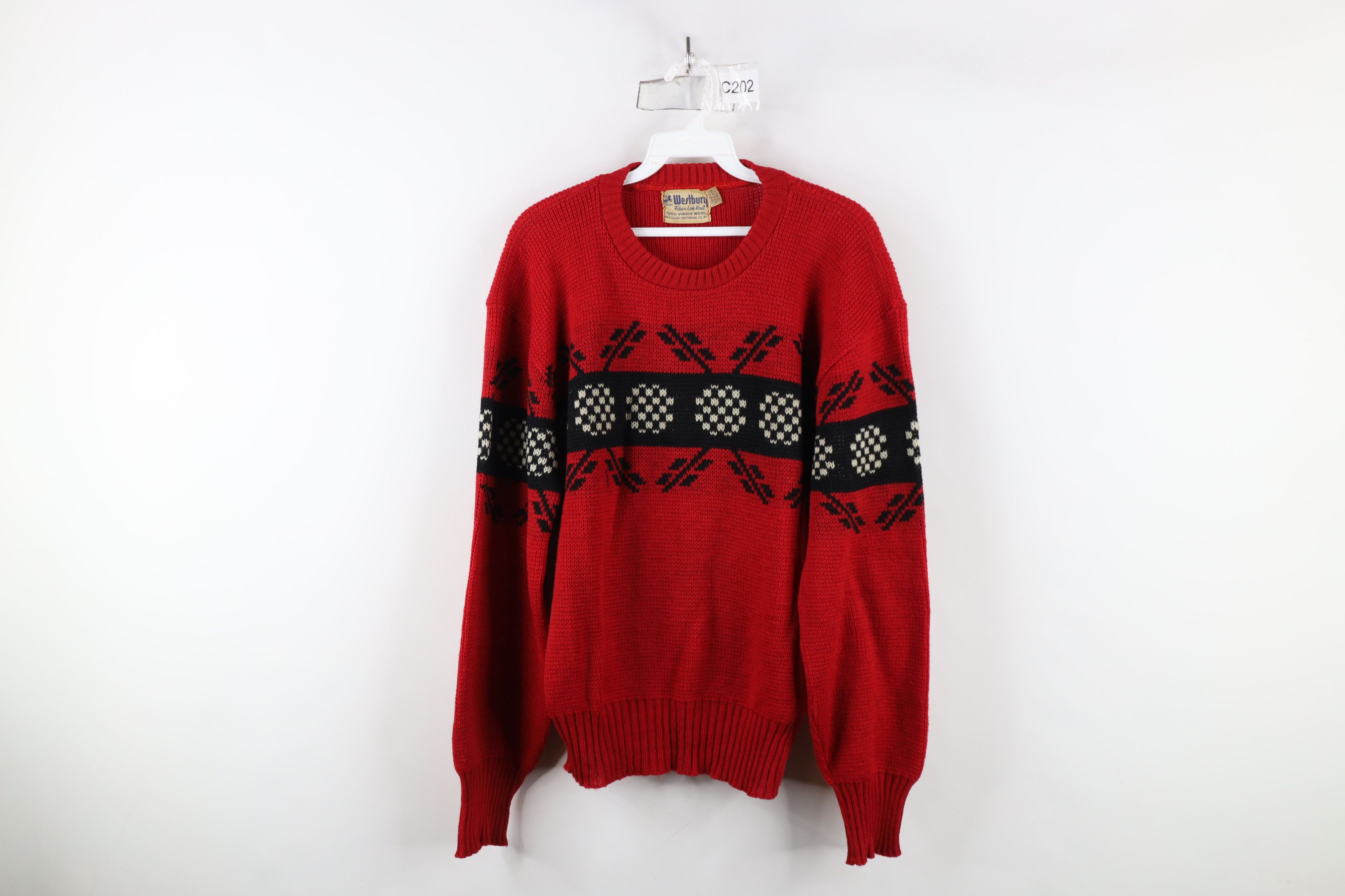 Vintage Vintage 50s 60s Streetwear Fair Isle Geometric Sweater USA Size US M / EU 48-50 / 2 - 1 Thumbnail