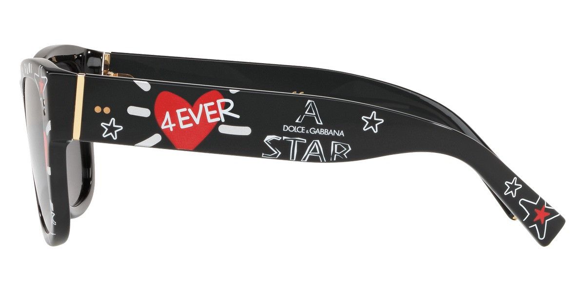 Dolce & Gabbana DOLCE & GABBANA DG 4338 Graffitti Star Heart Sunglasses Size ONE SIZE - 10 Thumbnail