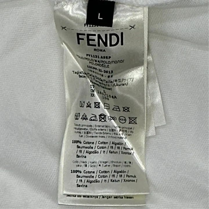 Other FENDI SS22 White Polo Shirt for Men -2507 Size US L / EU 52-54 / 3 - 3 Thumbnail