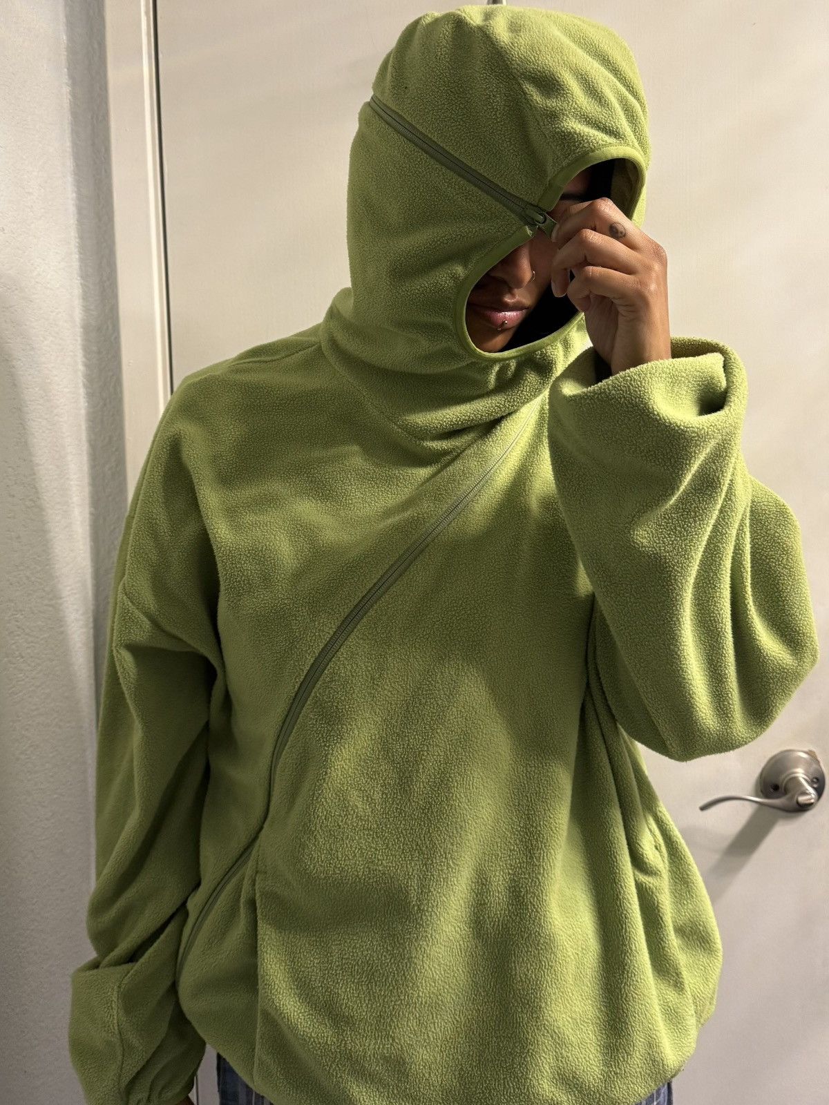Off-White × POST ARCHIVE FACTION (PAF) × Virgil Abloh PAF 4.0+ Neon Green Tech Fleece Size US M / EU 48-50 / 2 - 5 Thumbnail