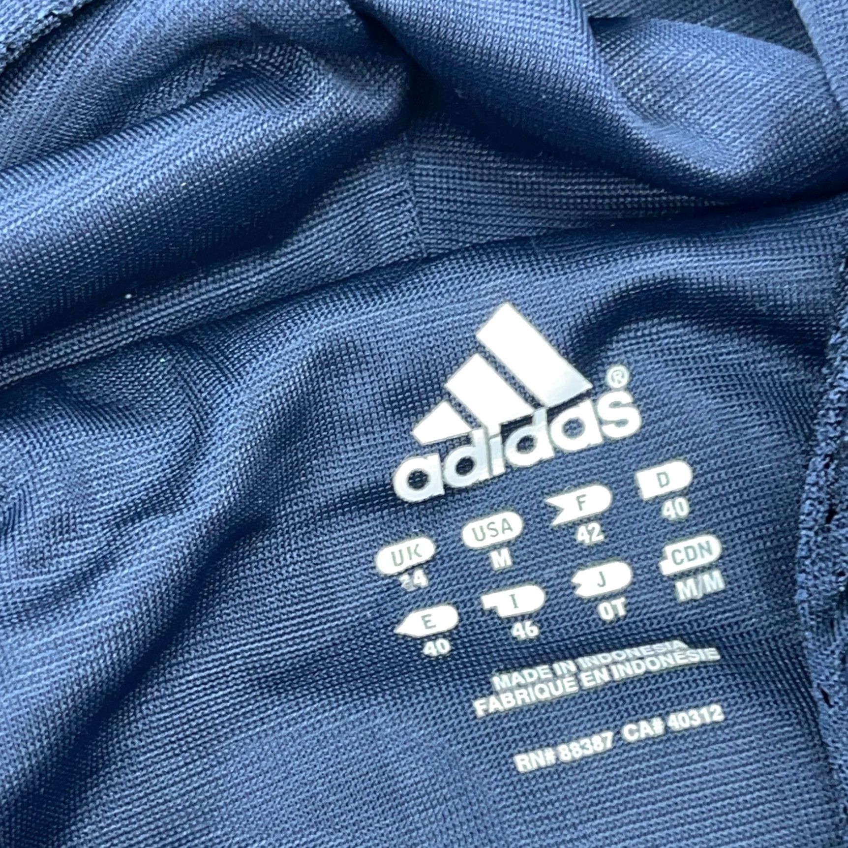 Adidas Adidas Hoodie Women M Blue White Full Zip Hooded Sweatshirt Activewear Casual Travel Jackets Sport Logo Modern Size M / US 6-8 / IT 42-44 - 3 Thumbnail