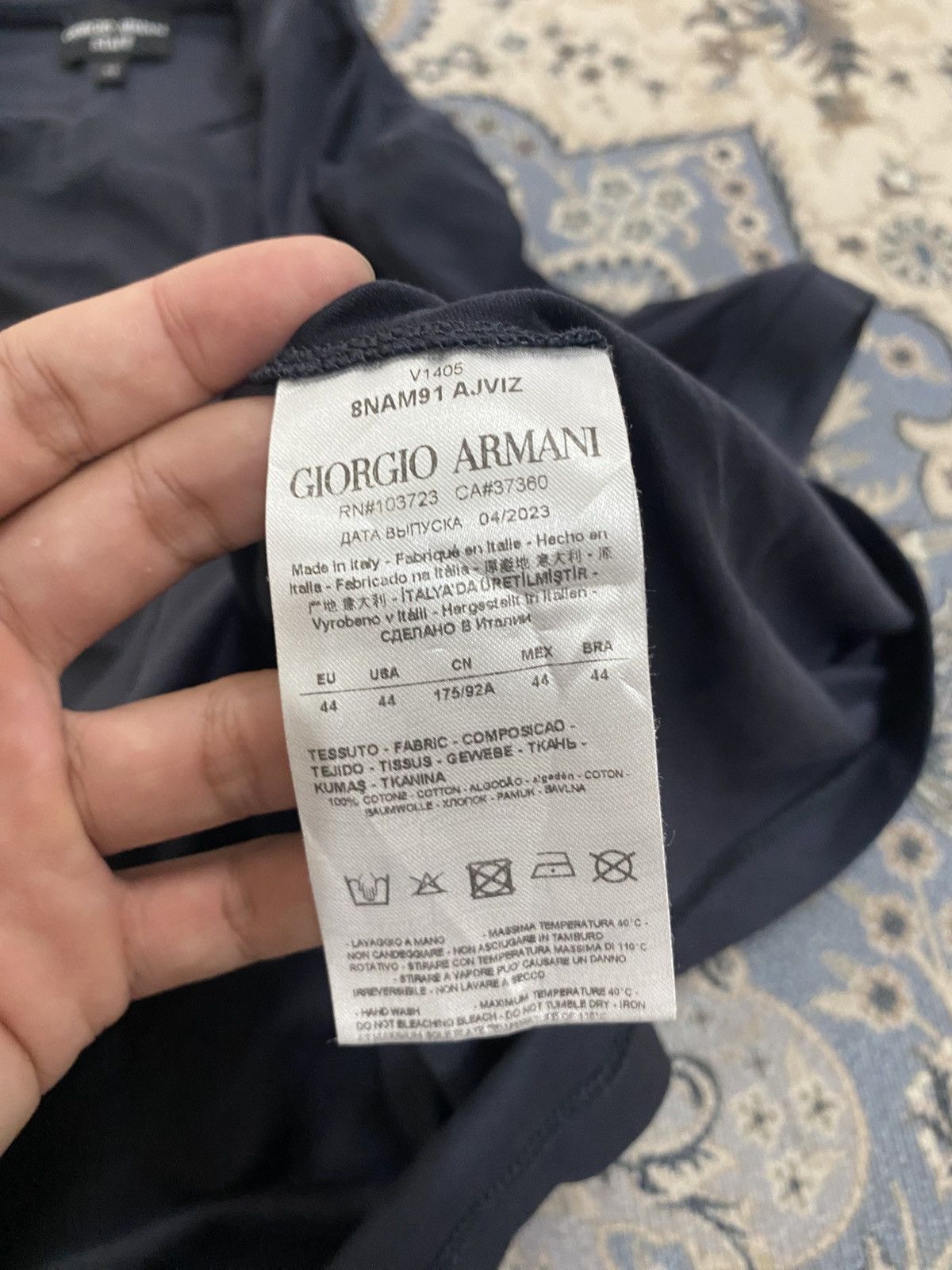 Giorgio Armani GIORGIO ARMANI STAFF SLIM FIT TSHIRT DESIGNER ITALY Size US S / EU 44-46 / 1 - 7 Thumbnail