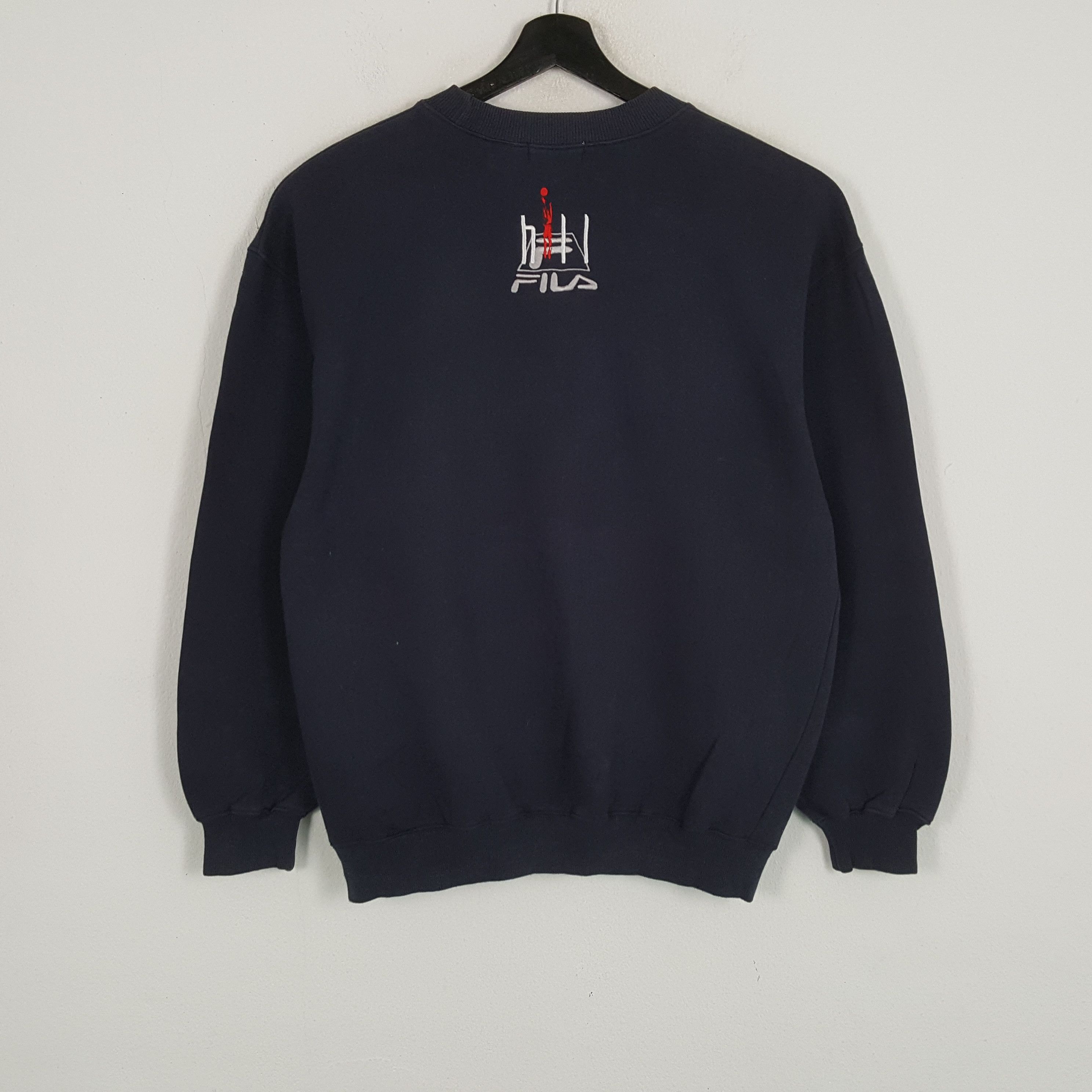 Fila × Vintage FILA Center Logo Spellout Design Sweatshirt Size US L / EU 52-54 / 3 - 3 Thumbnail