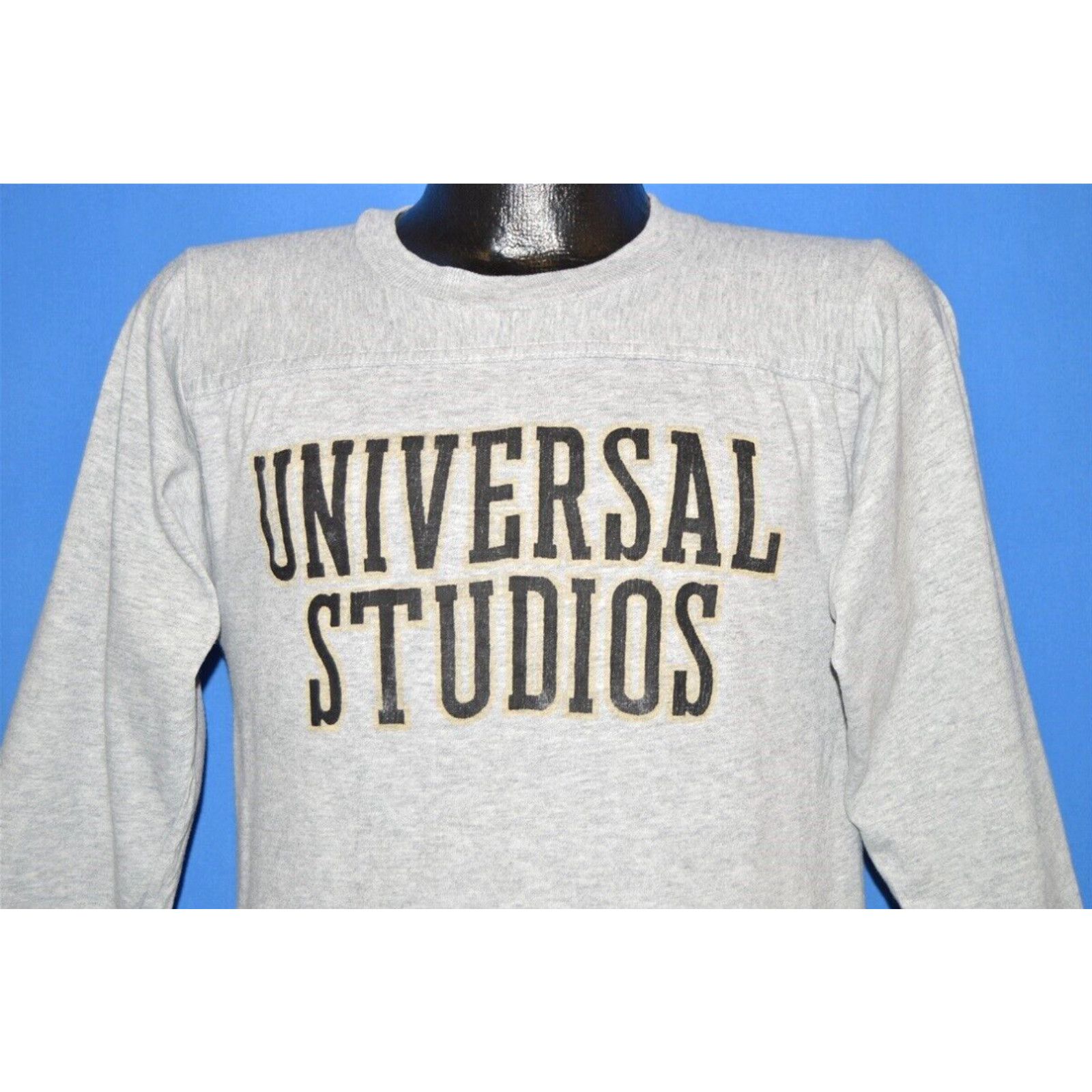 image of Vintage 70's Universal Studios Jersey Style Gray Orlando Florida T-Shirt Small S in White, Men's