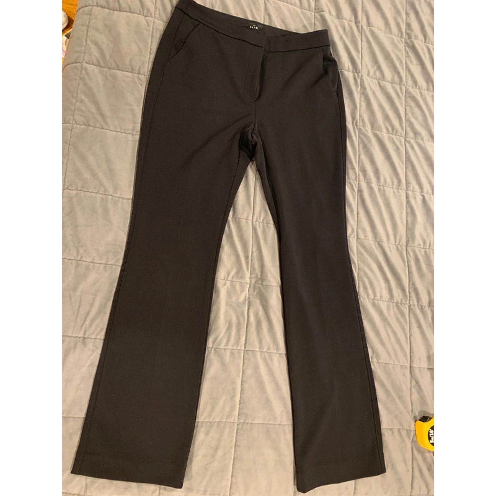 White House Black Market WHITE HOUSE BLACK MARKET The Slim Straight Black Pants 8 Size 30" / US 8 / IT 44 - 1 Thumbnail