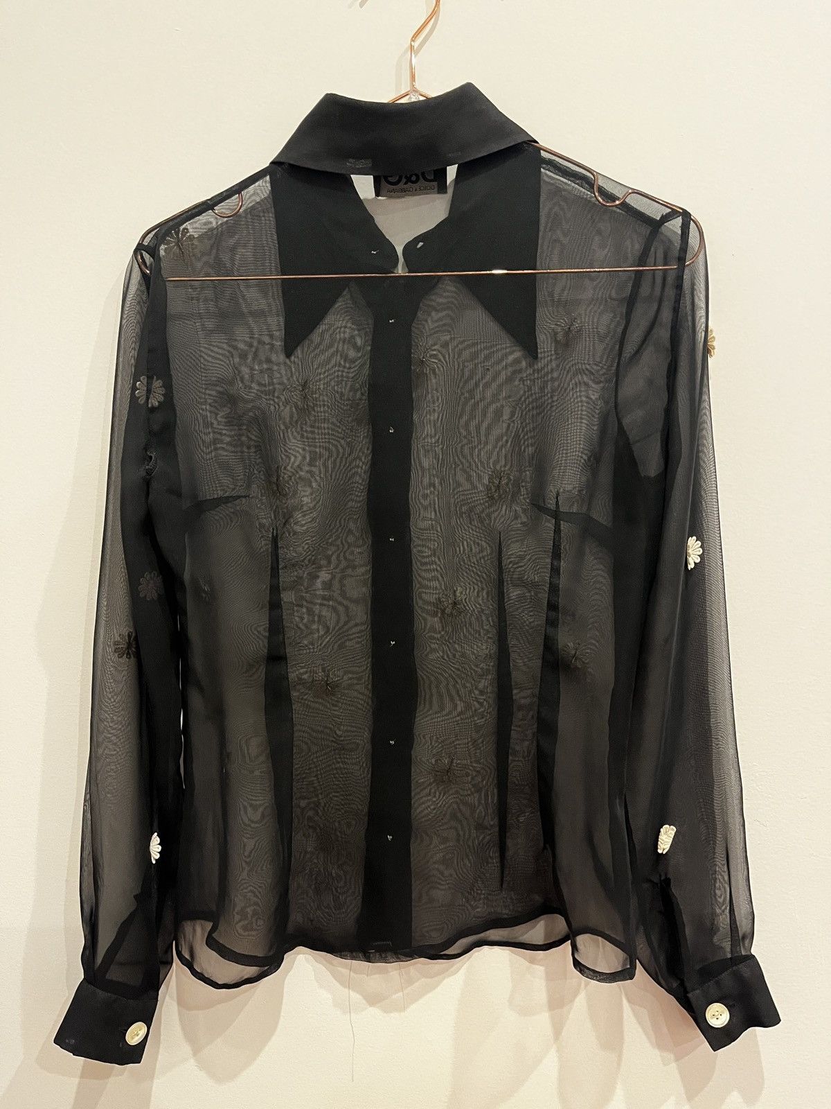 Dolce & Gabbana Vintage Dolce & Gabbana Sheer Button Up Shirt (unisex) Size US S / EU 44-46 / 1 - 14 Thumbnail