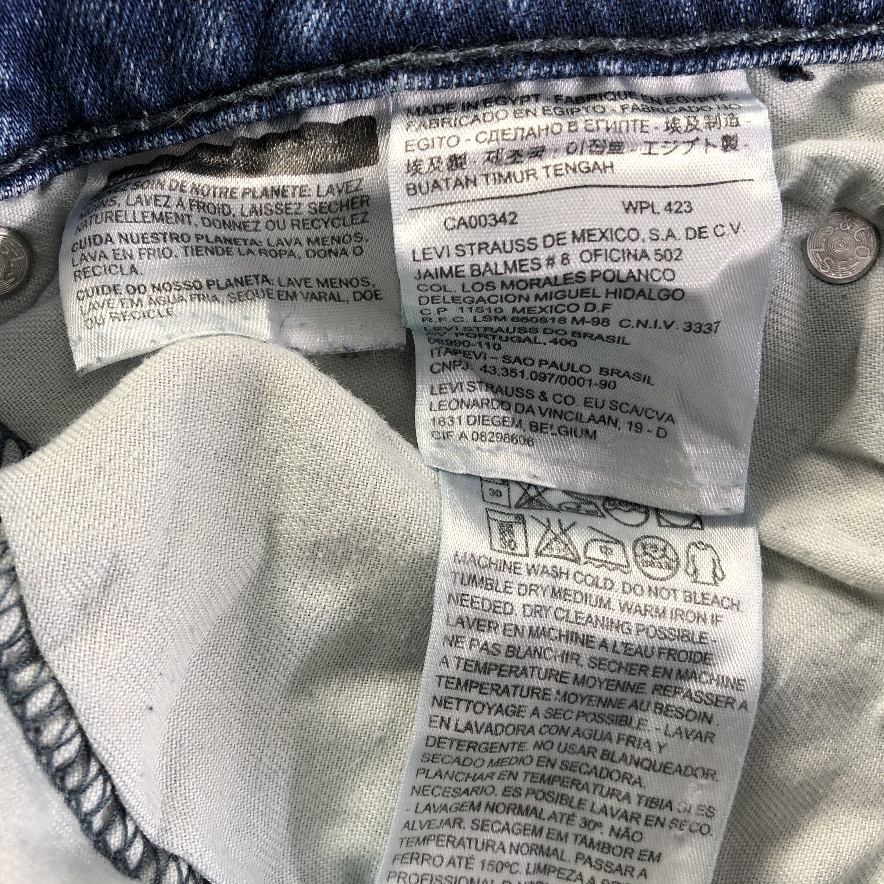 Levi's Vintage Blue Wash Levis 514 Jeans-J4409 Size US 32 / EU 48 - 9 Thumbnail