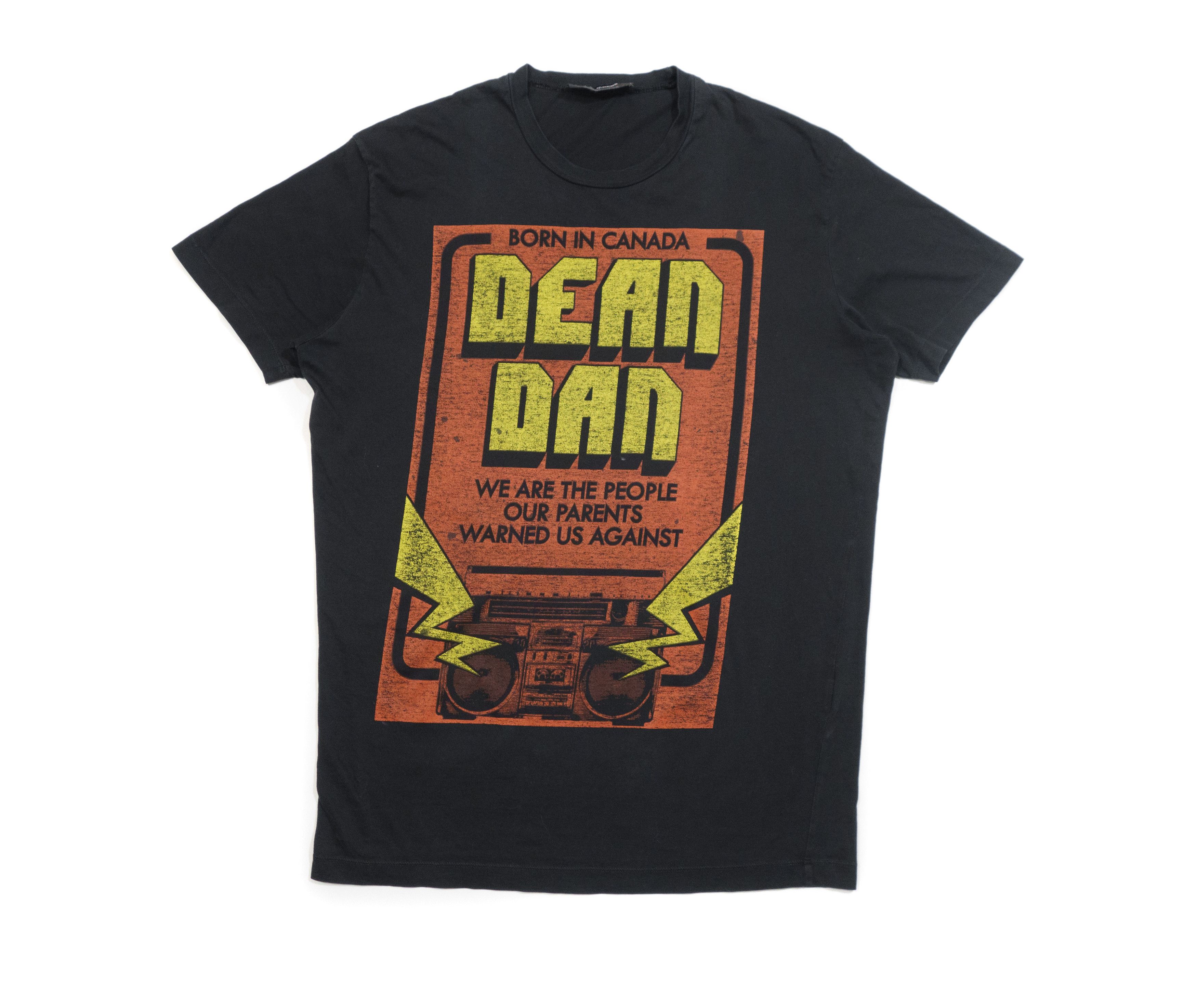 Dsquared2 Dean & Dan 'Born In Canada' Graphic Long Cool Fit T-Shirt Size US L / EU 52-54 / 3 - 1 Thumbnail