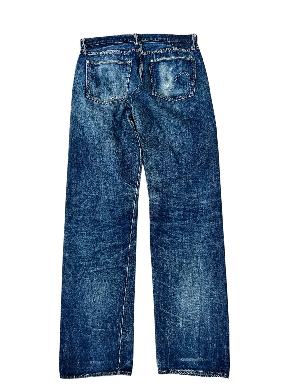 Denime Vintage GLEEM Clothing Japan Dirty Mud Denim Selvedge Jeans Size US 33 - 13 Thumbnail