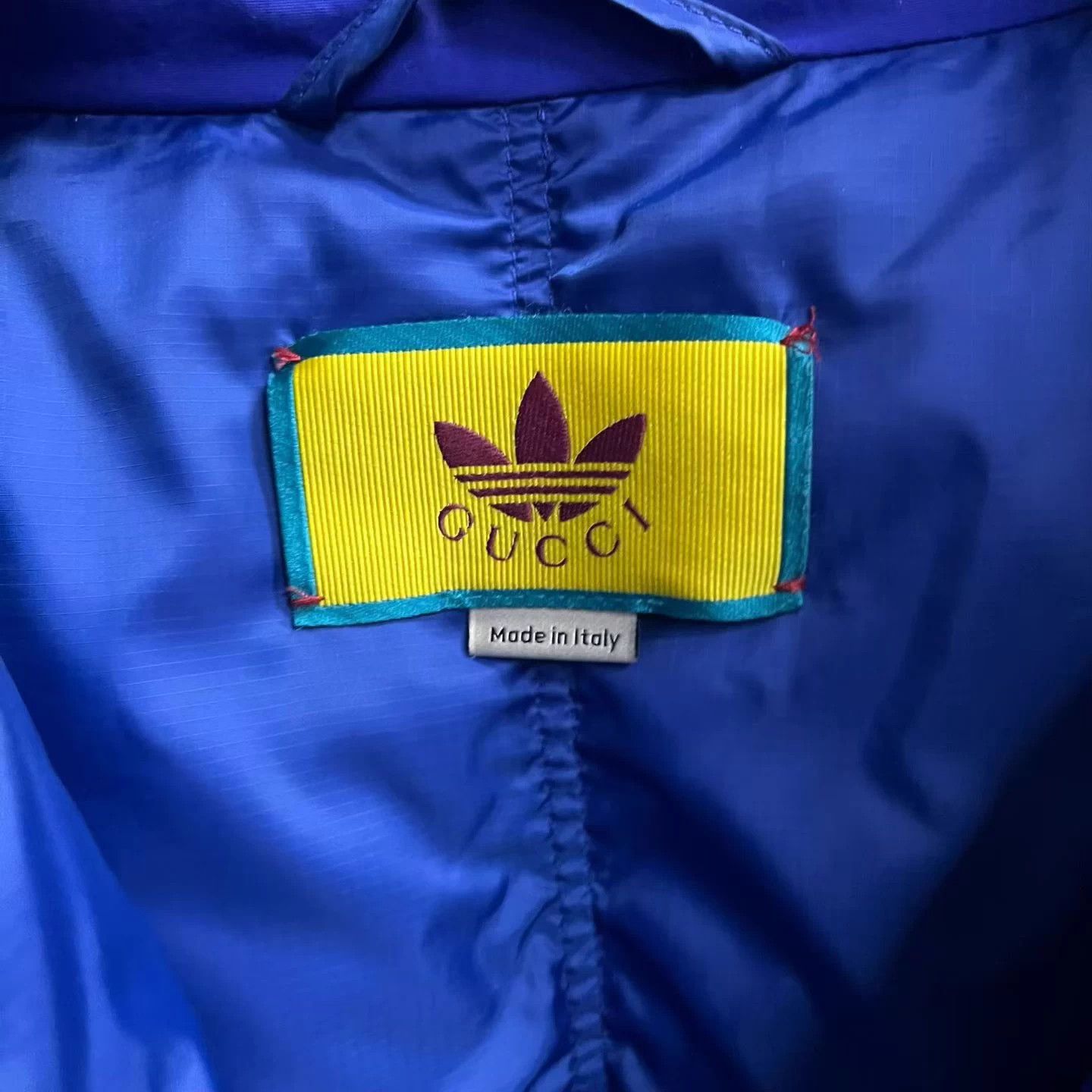 Gucci Gucci blue hooded striped logo print jacket Size US M / EU 48-50 / 2 - 3 Thumbnail