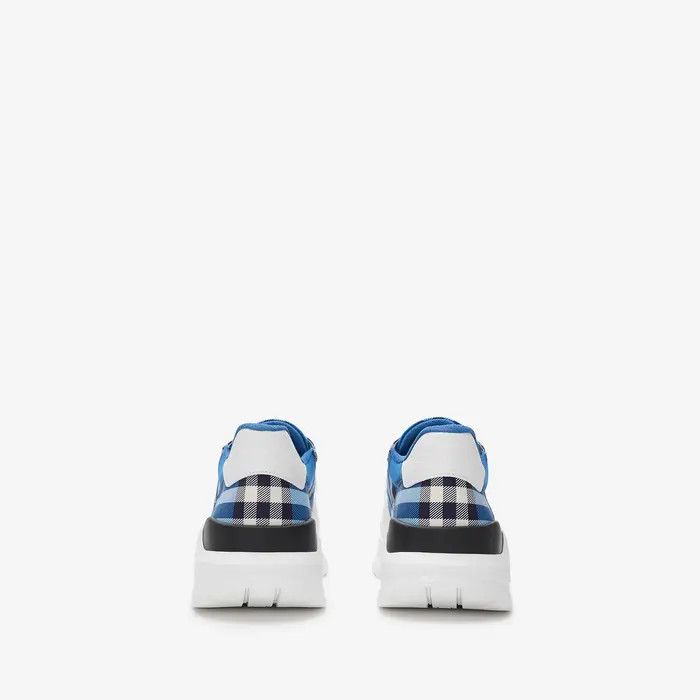 Balenciaga os11x0226 Check Sneakers In White/Blue Size US 13 / EU 46 - 4 Thumbnail