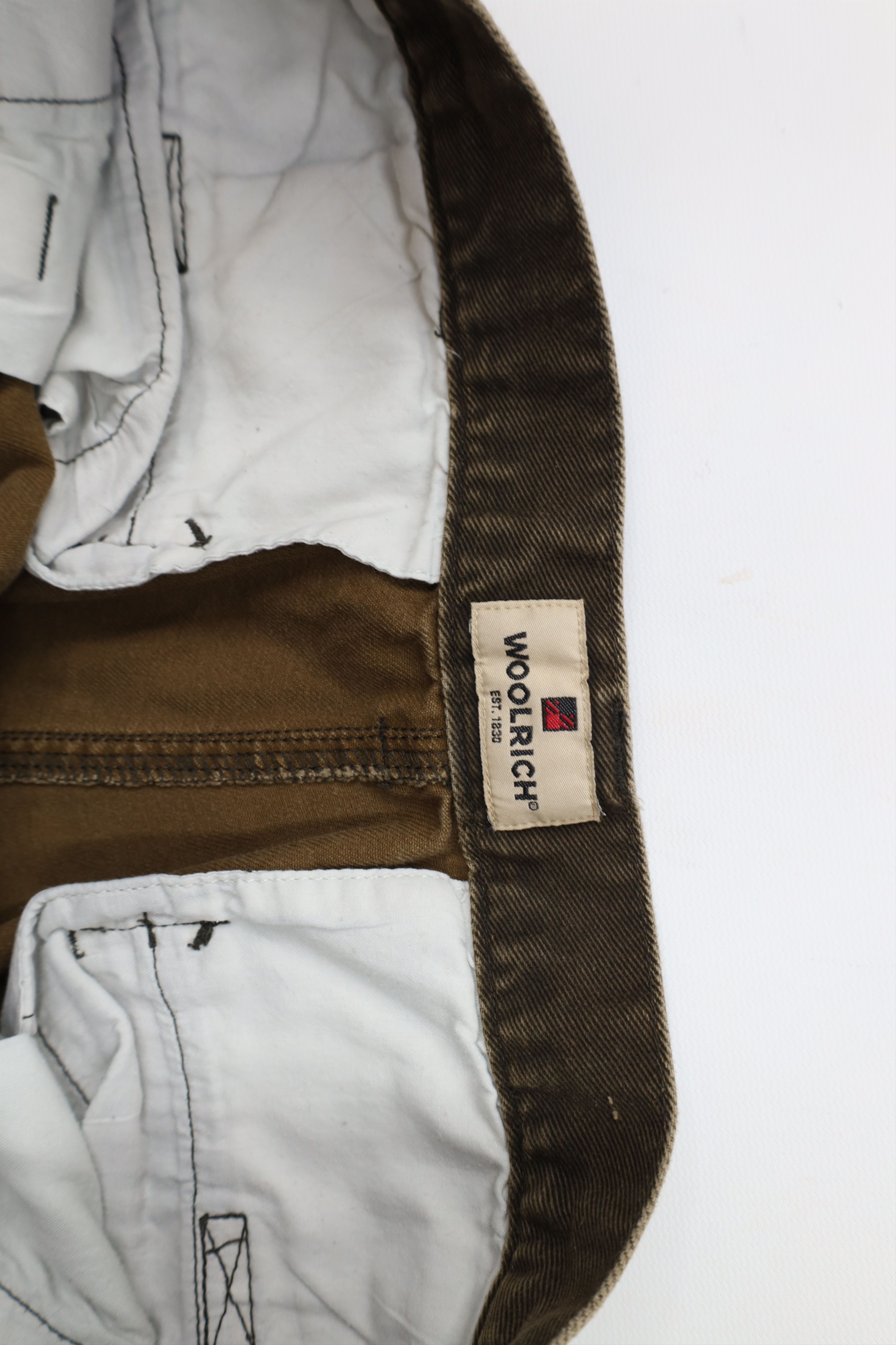 Vintage Vintage 90s Woolrich Wide Leg Denim Cargo Jeans Breen Cotton Size US 34 / EU 50 - 9 Thumbnail