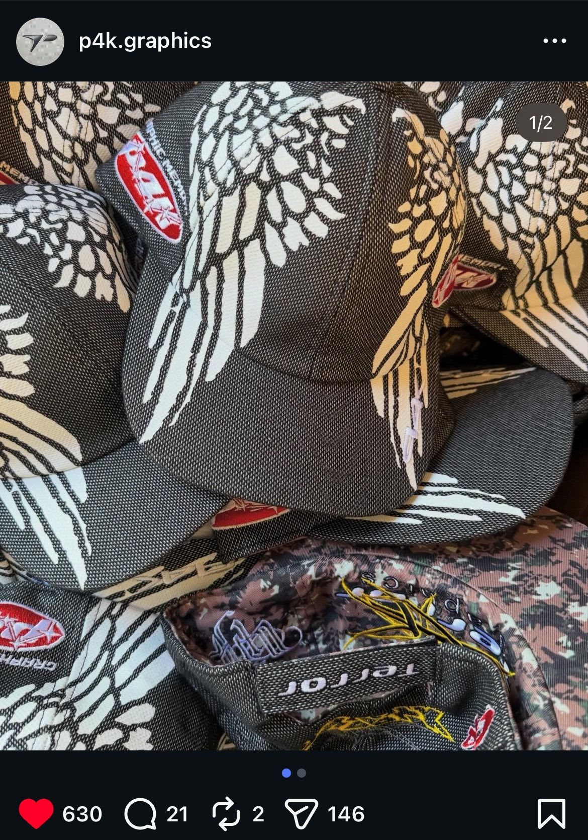 P4K p4k graphics Hat Size ONE SIZE - 1 Thumbnail