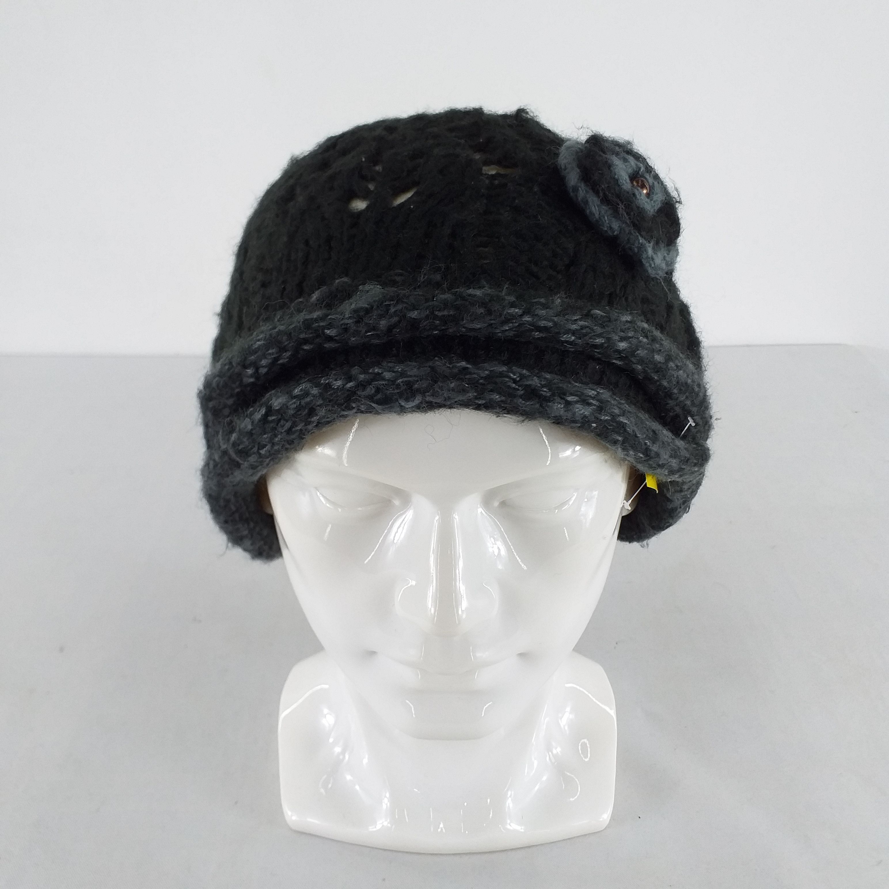 Japanese Brand Big Flower Snow Cap Hat Beanie -BN378 Size ONE SIZE - 2 Thumbnail