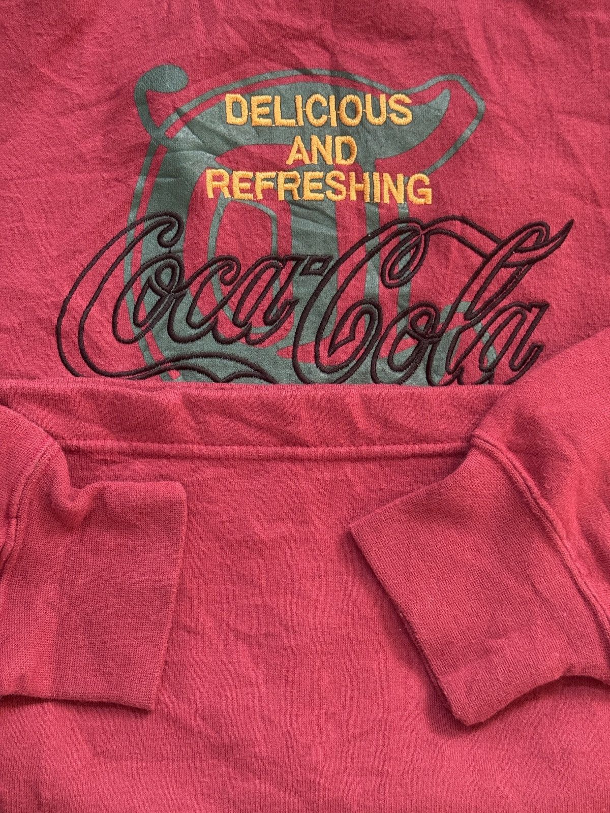 Coca Cola Vintage 90s Coca-Cola "Delicious and Refreshing" Mock Neck L Size US L / EU 52-54 / 3 - 10 Thumbnail