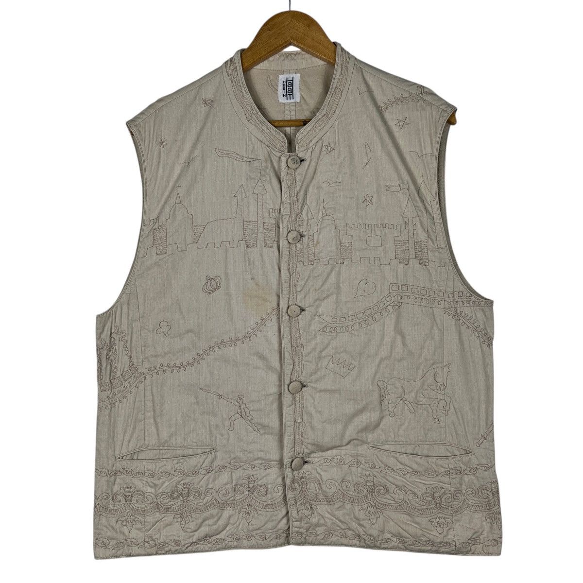 Issey Miyake 🔥 Haath Issey Miyake Primetive Embroidery Vest Size US M / EU 48-50 / 2 - 2 Thumbnail
