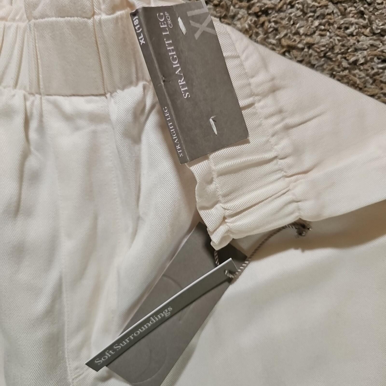 Other Soft Surroundings XL(18) Athletic Crop Pants NWT Size 40" / US 18 - 3 Thumbnail