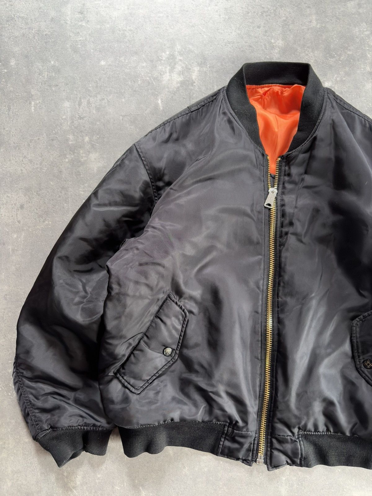 Fostex Garments Fostex Garments MA-1 Vintage Baggy Bomber Jacket XL Size US XL / EU 56 / 4 - 3 Thumbnail