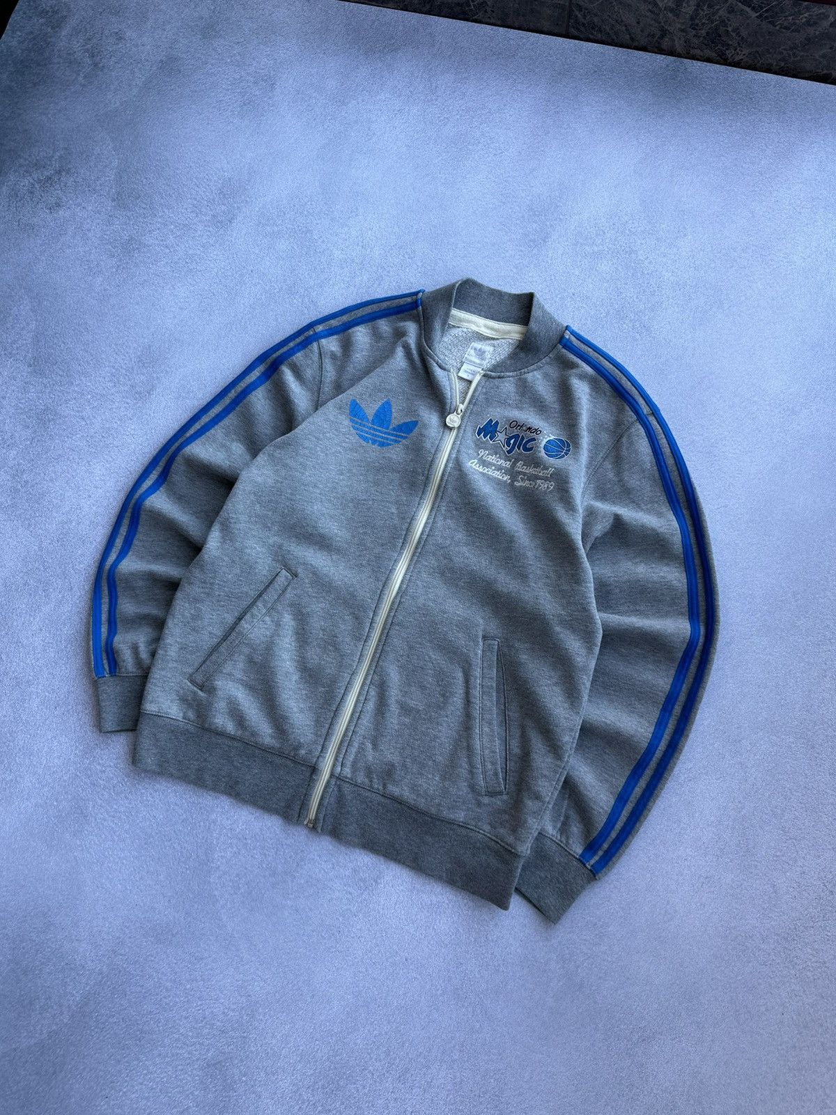 Adidas Vintage Adidas Orlando Magic NBA Grey Track Jacket Size US S / EU 44-46 / 1 - 5 Thumbnail