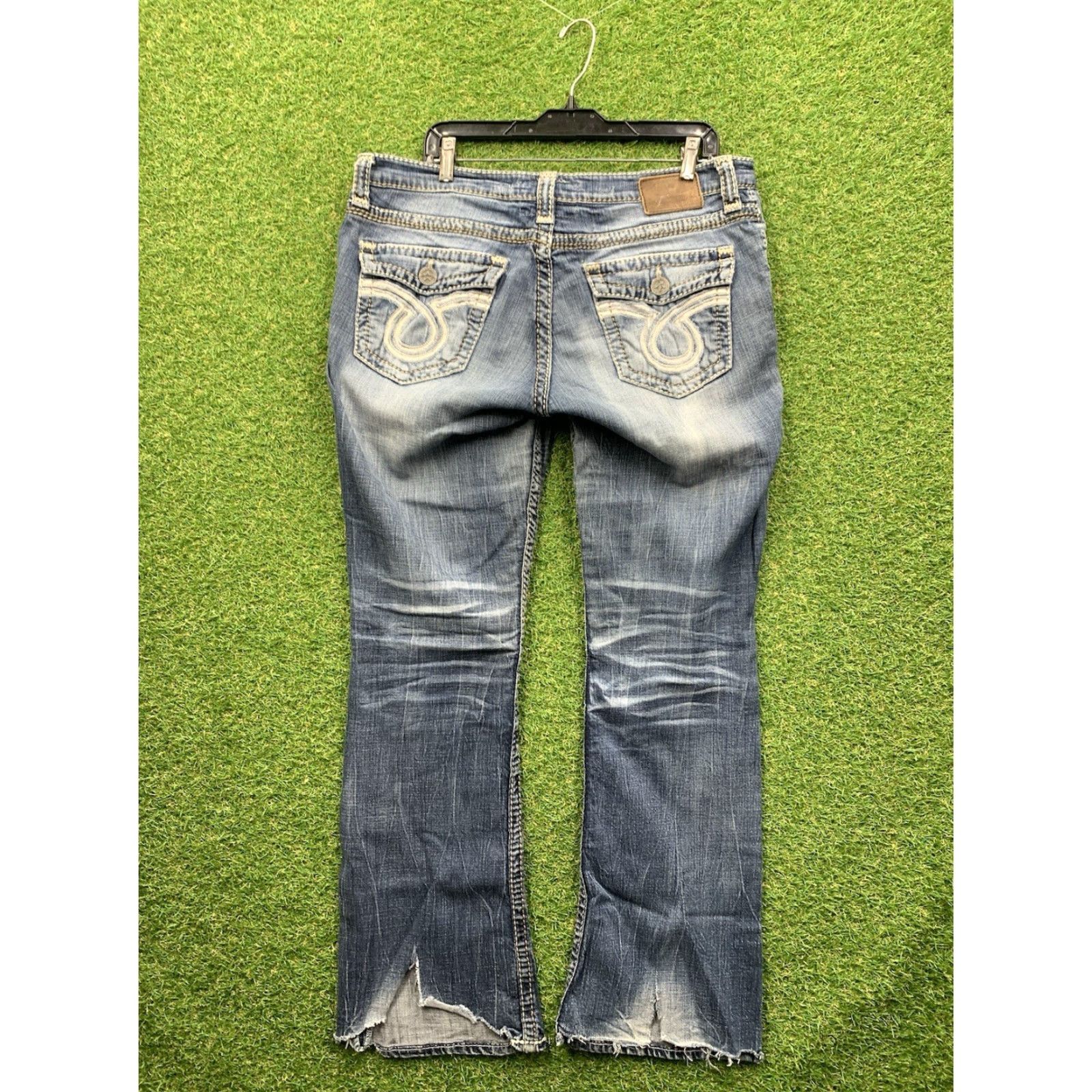 Vintage VINTAGE Big Star Maddie Jeans Womens 31L Bootcut Denim Blue Dark Wash 5-Pocket Size 31 Tall Size 24" / US 00 / IT 34 - 2 Thumbnail